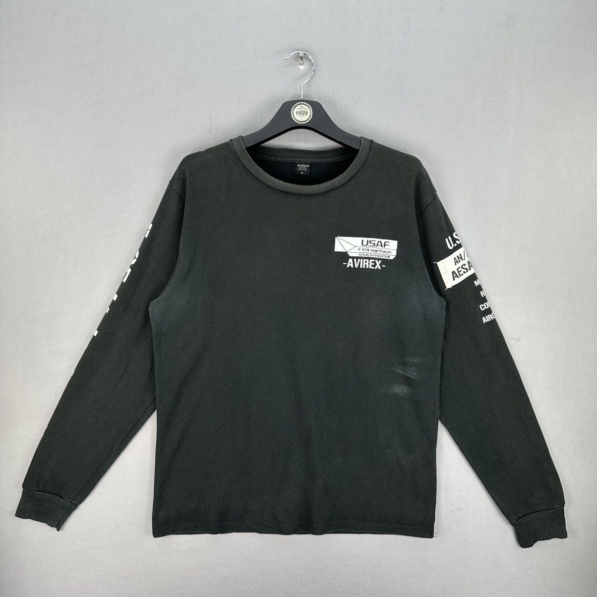 Avirex Vintage Avirex USAF F-117A Nighthawk Stealth Fighter Size US L / EU 52-54 / 3 - 1 Thumbnail