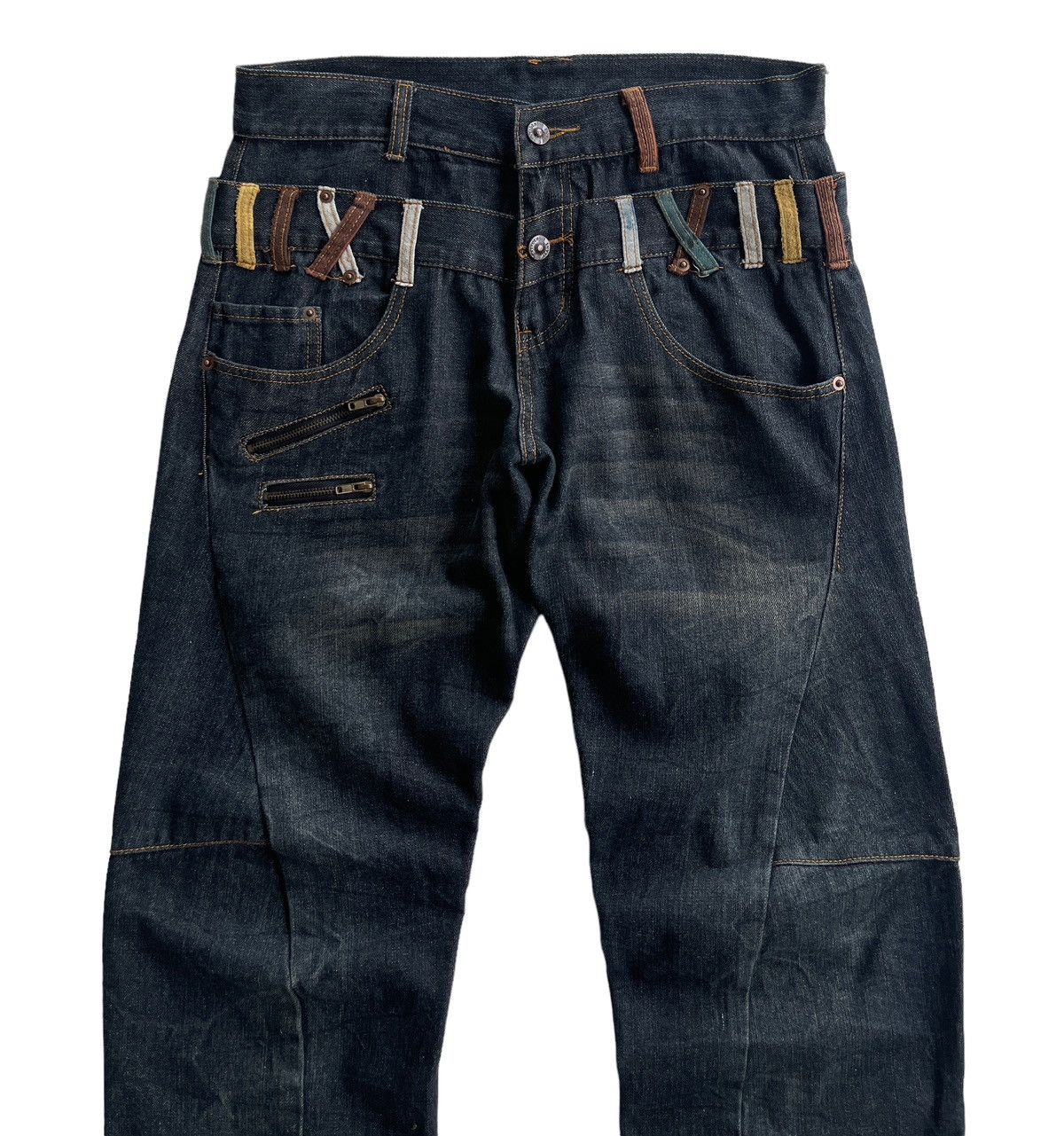 Japanese Brand Vintage Agate Label Double Waist Jeans Size US 32 / EU 48 - 4 Thumbnail