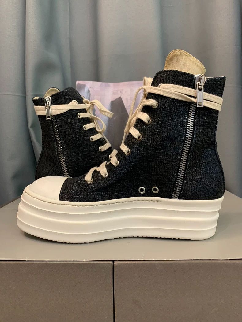 Rick Owens Rick Owens Waxed high-top double-layered sole shoe Size US 9 / EU 42 - 6 Thumbnail