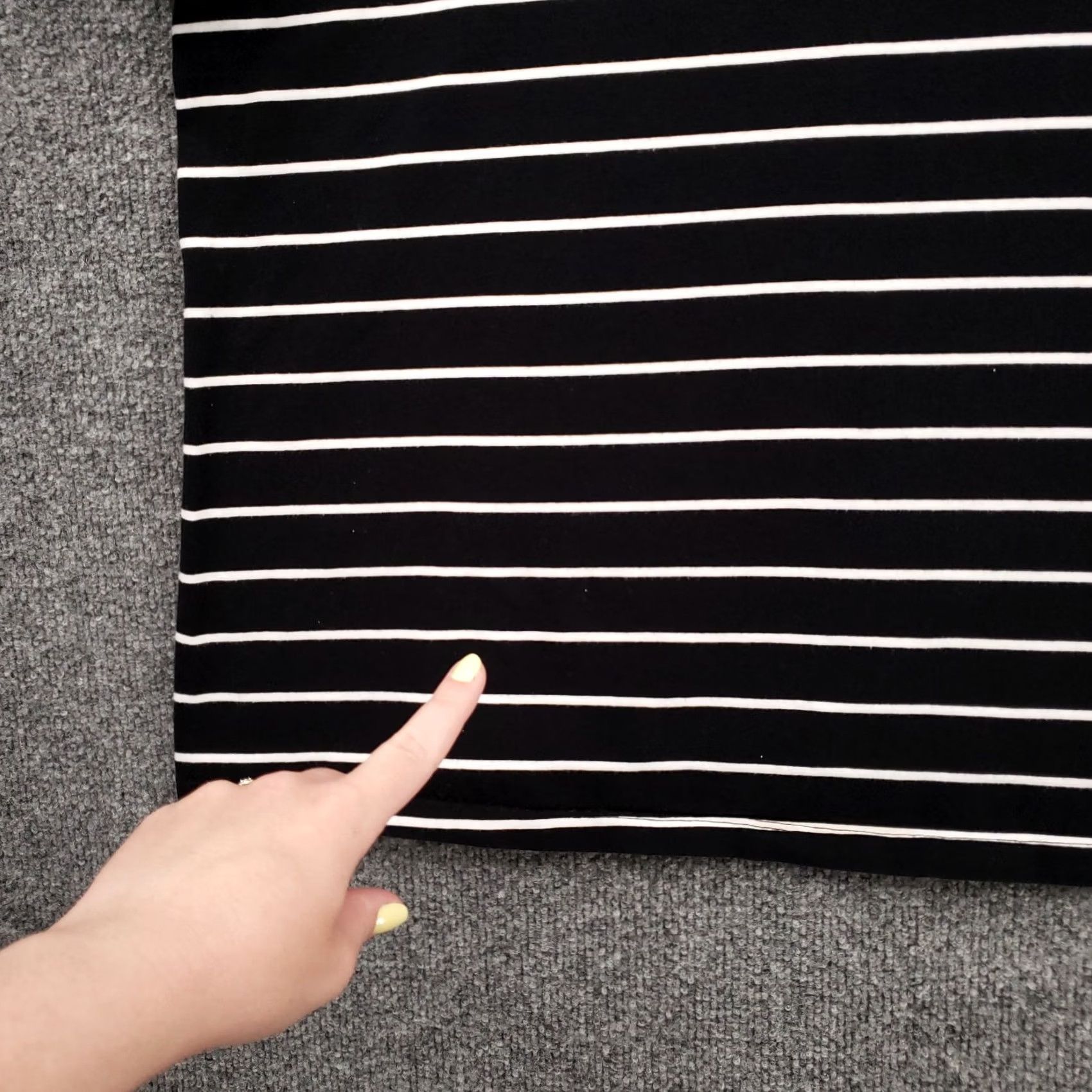 Vintage Catherines T Shirt Women 22W Black White Striped V Neck Size 3XL / US 20-22 - 3 Thumbnail