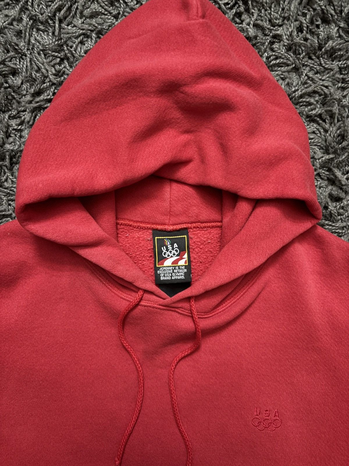 JCPenney Vintage Olympics Hoodie in Red Size US XL / EU 56 / 4 - 2 Thumbnail