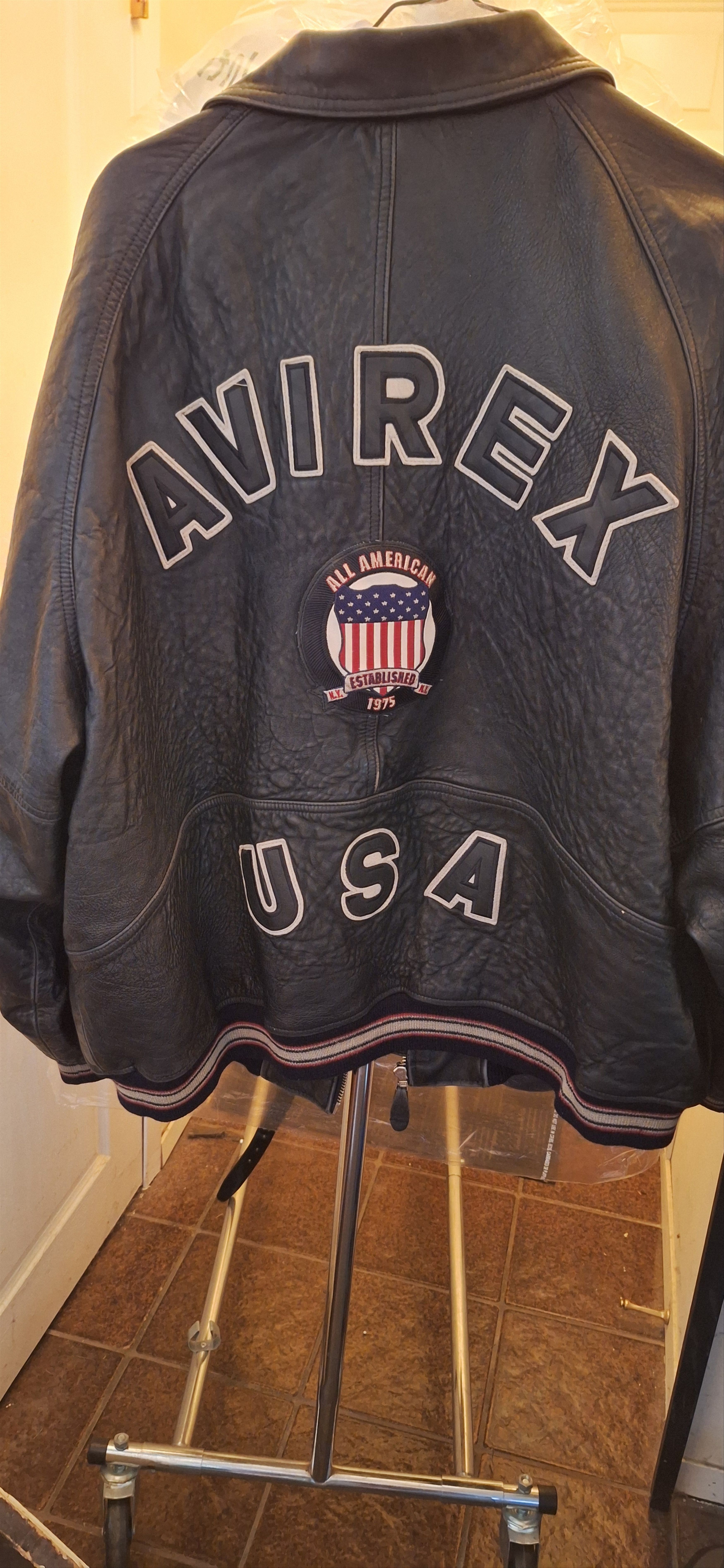 Avirex Vintage AVIREX Varsity Leather Jacket Size US XXL / EU 58 / 5 - 1 Thumbnail