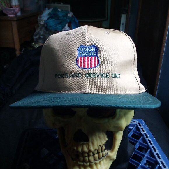 Other DS Vintage Union Pacific Portland Service Unit Snap Hat Cap Size ONE SIZE - 1 Thumbnail