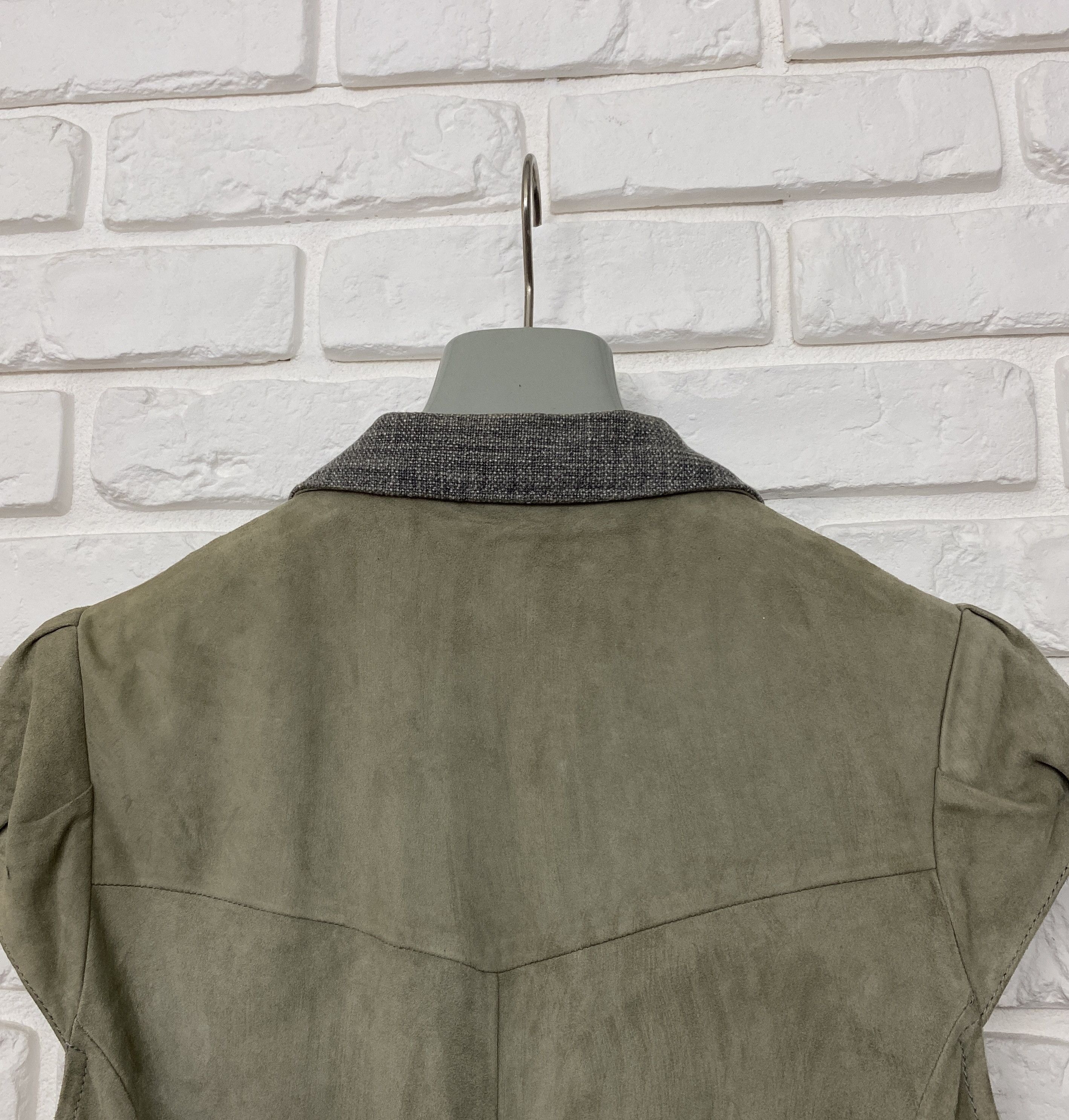 Brunello Cucinelli Brunello Cucinelli Suede Leather Short Sleeve Jacket Vest 44 Size M / US 6-8 / IT 42-44 - 15 Thumbnail