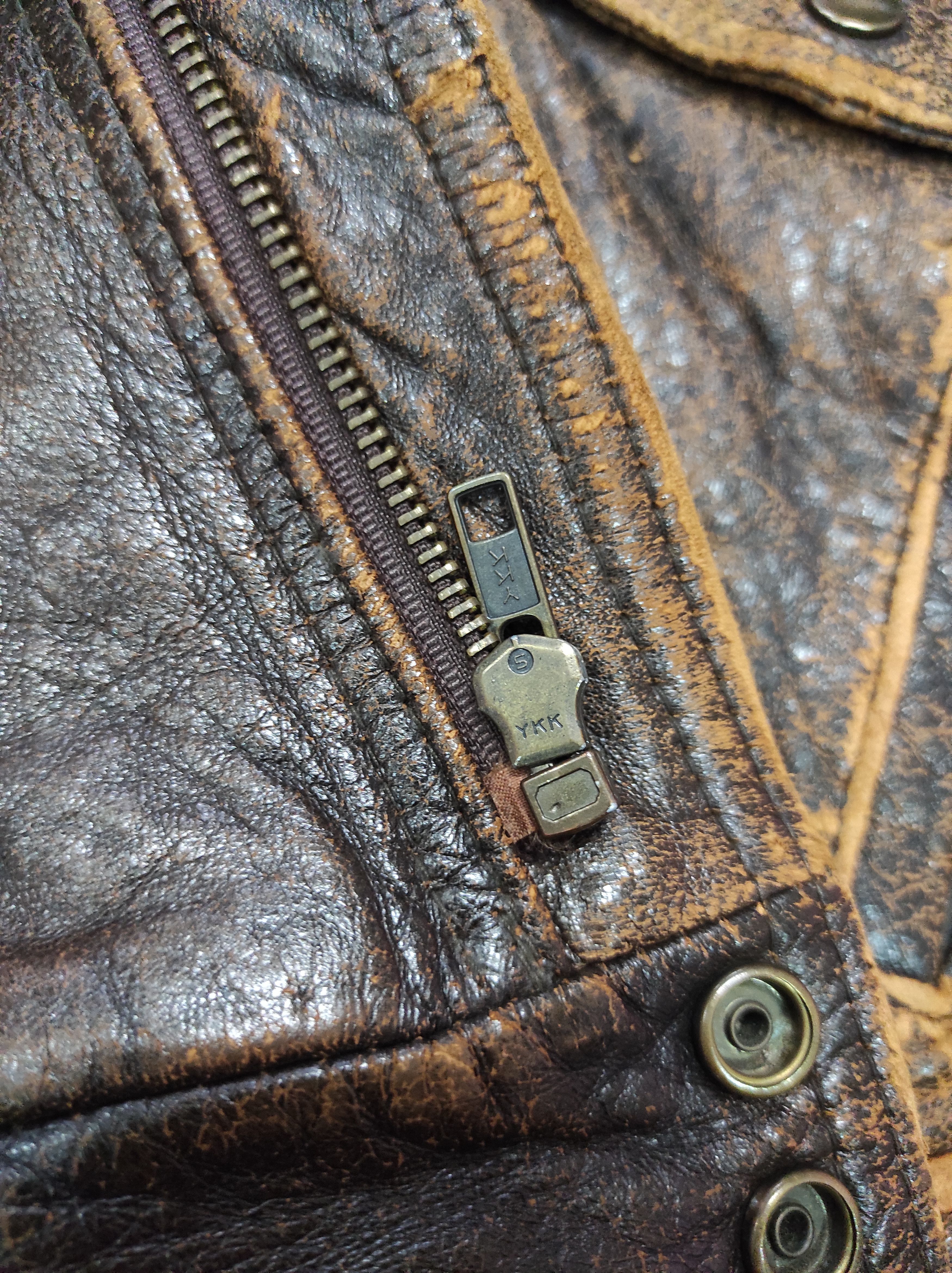 Harley Davidson COPPER PEDDY STYLE HARLEY DAVIDSON LEATHER JACKET DISTRESSED Size US L / EU 52-54 / 3 - 8 Thumbnail