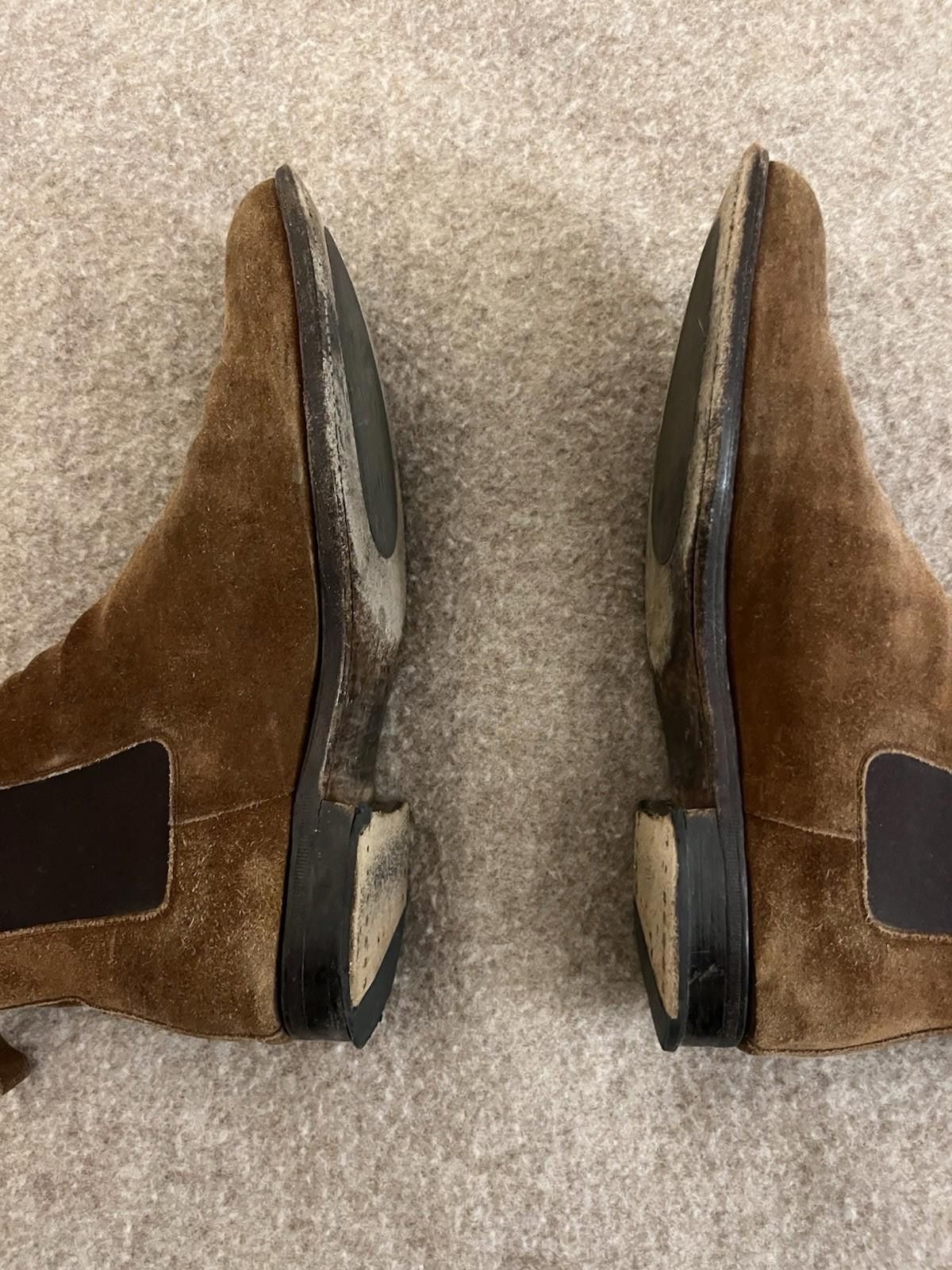 TAFT Taft Suede Tan Chelsea Boots Slip On Mens Size EU 43, US 10 Size US 10 / EU 43 - 5 Thumbnail