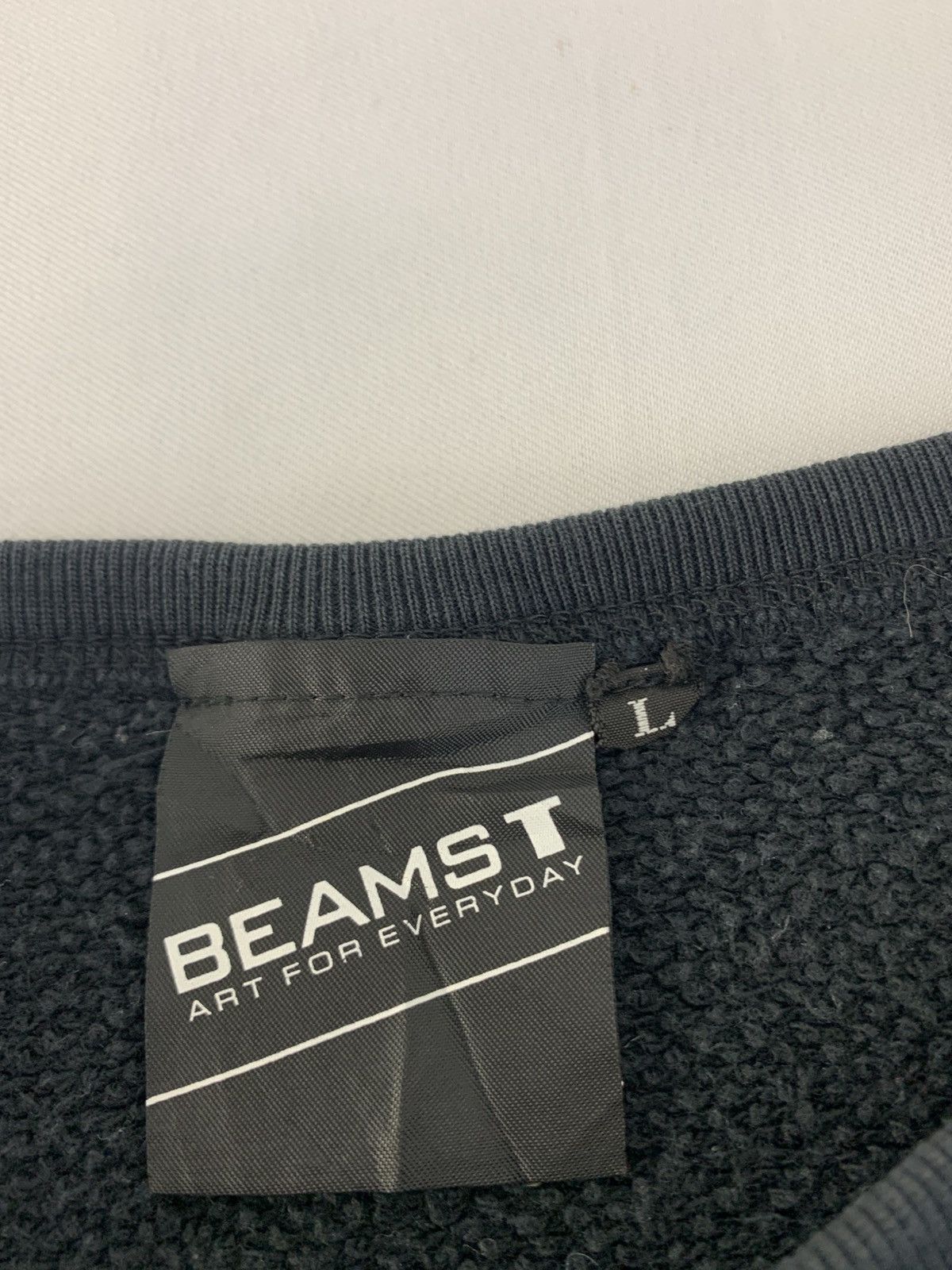 Beams Plus Beam T Black Humour Black Bear Crewneck Pullover Big Logo Size L / US 10 / IT 46 - 5 Thumbnail