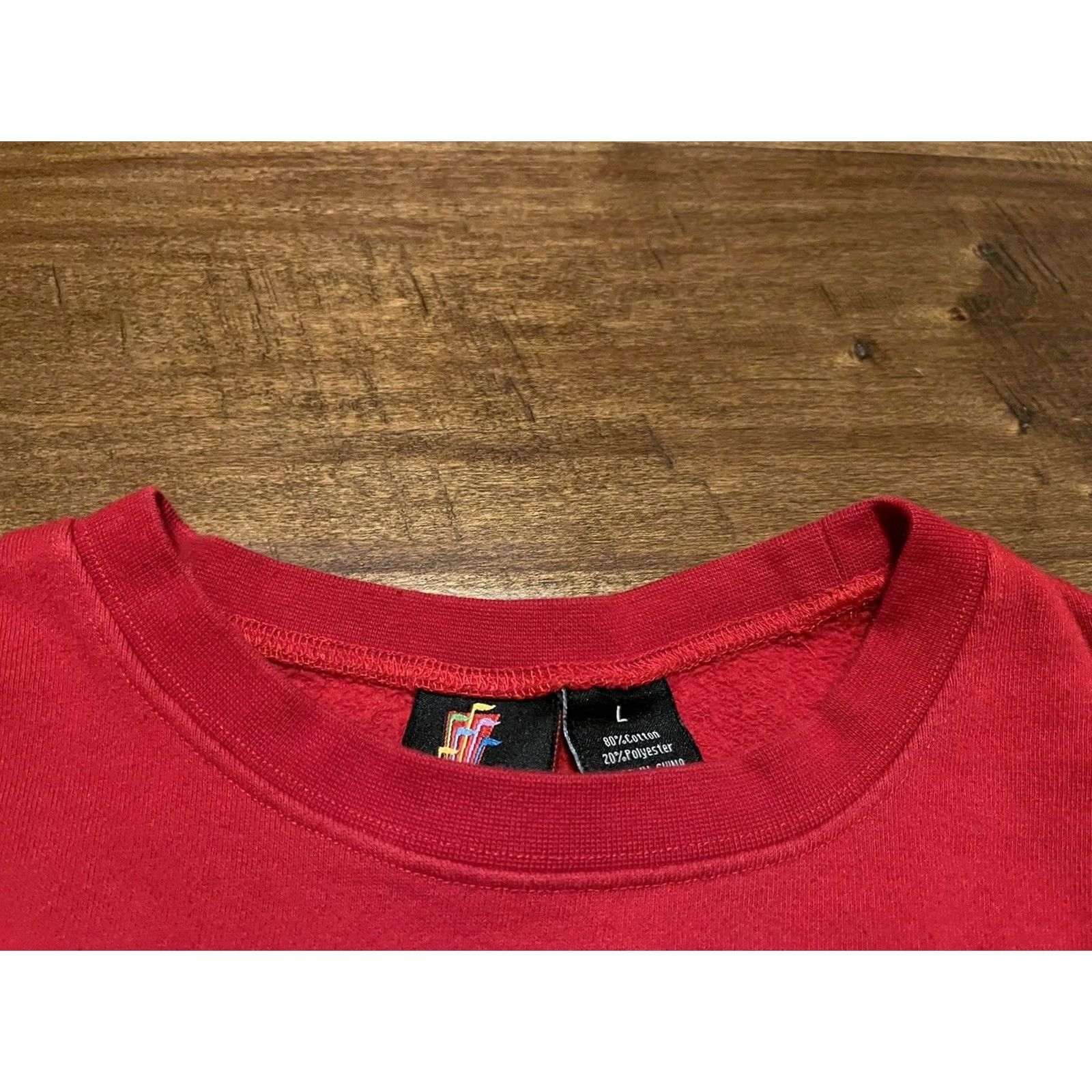 Vintage Six Flags Holiday In The Park Red Crewneck Sweatshirt Womens L Size L / US 10 / IT 46 - 3 Thumbnail