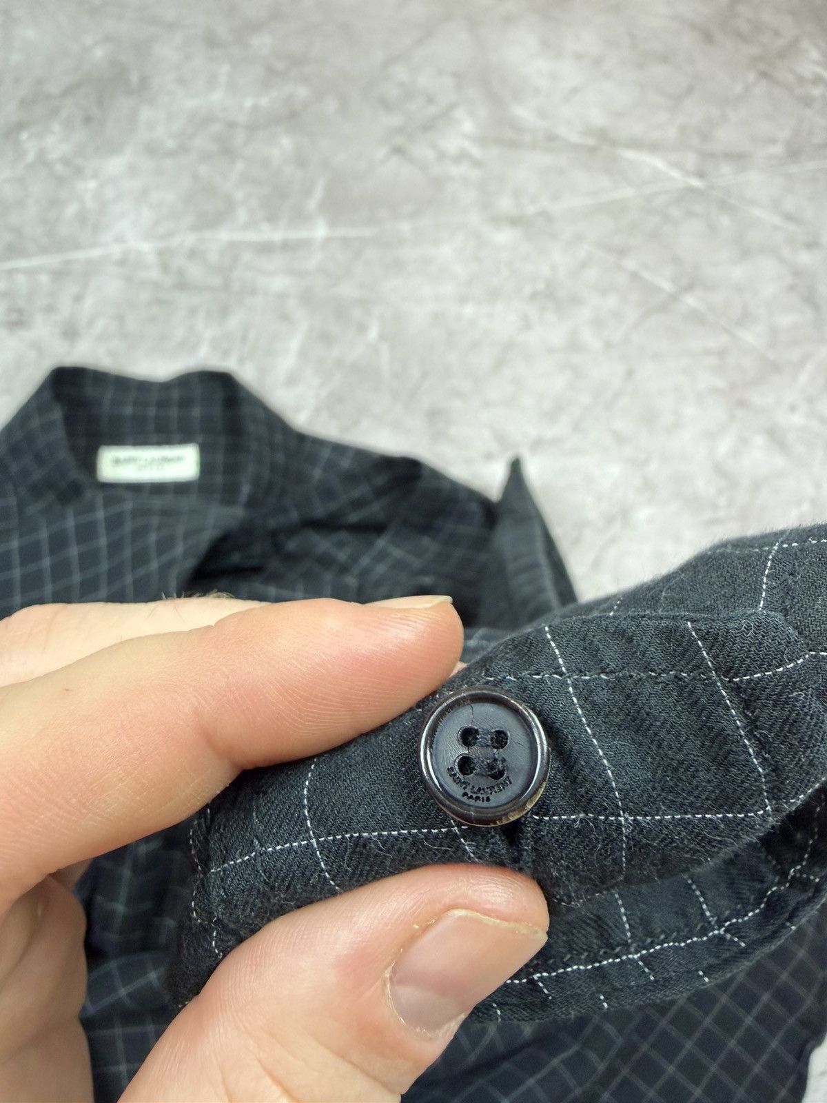 Saint Laurent Paris Saint Laurent Paris Button Up Shirt Made in Japan Size US L / EU 52-54 / 3 - 8 Thumbnail