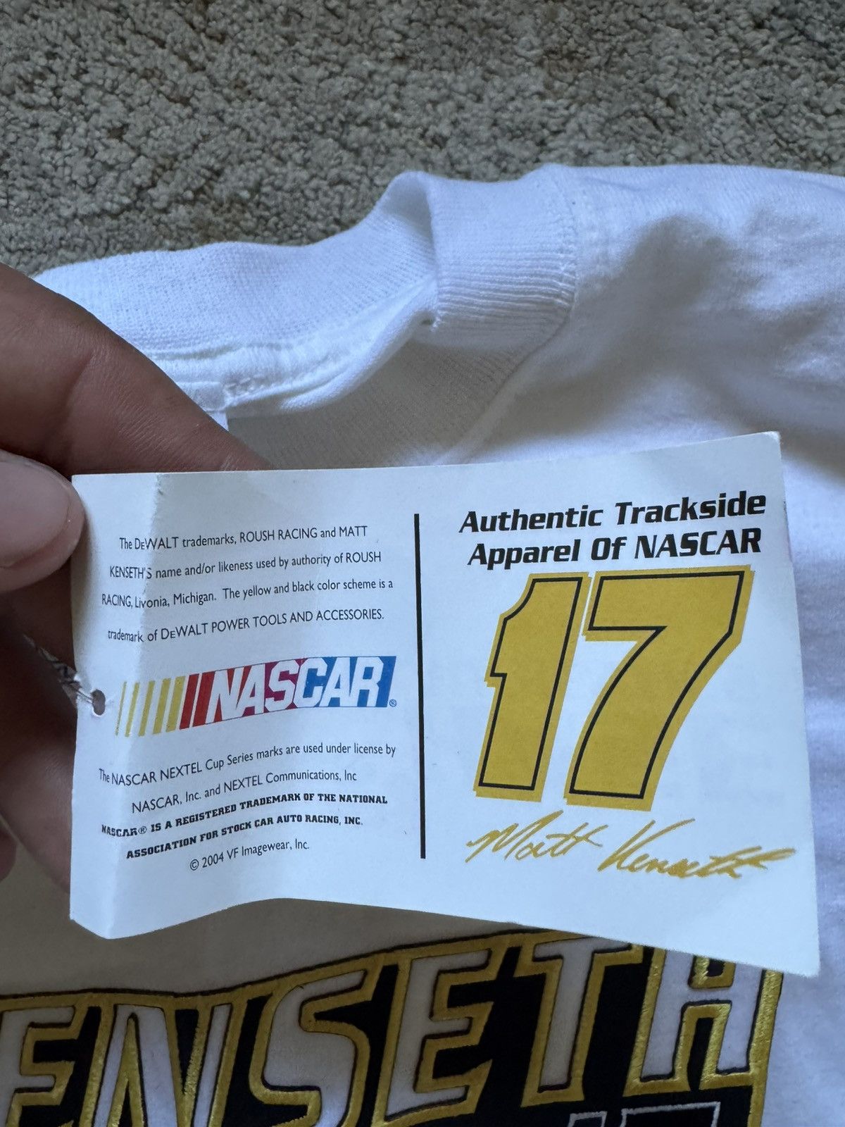 Chase Authentics Kenseth Roush Racing 17 Tee Size US XL / EU 56 / 4 - 6 Thumbnail