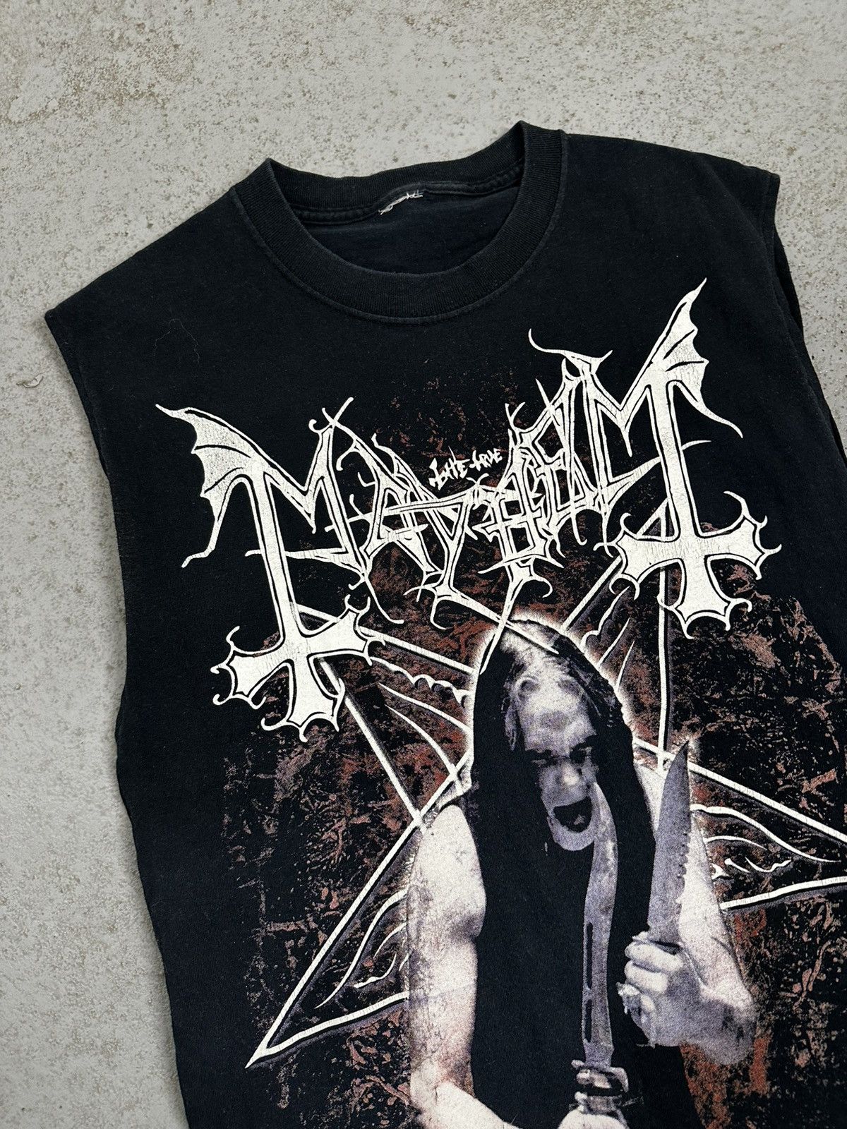 Band Tees Mayhem Death Dark Metal Rock Tank Top Size US S / EU 44-46 / 1 - 6 Thumbnail