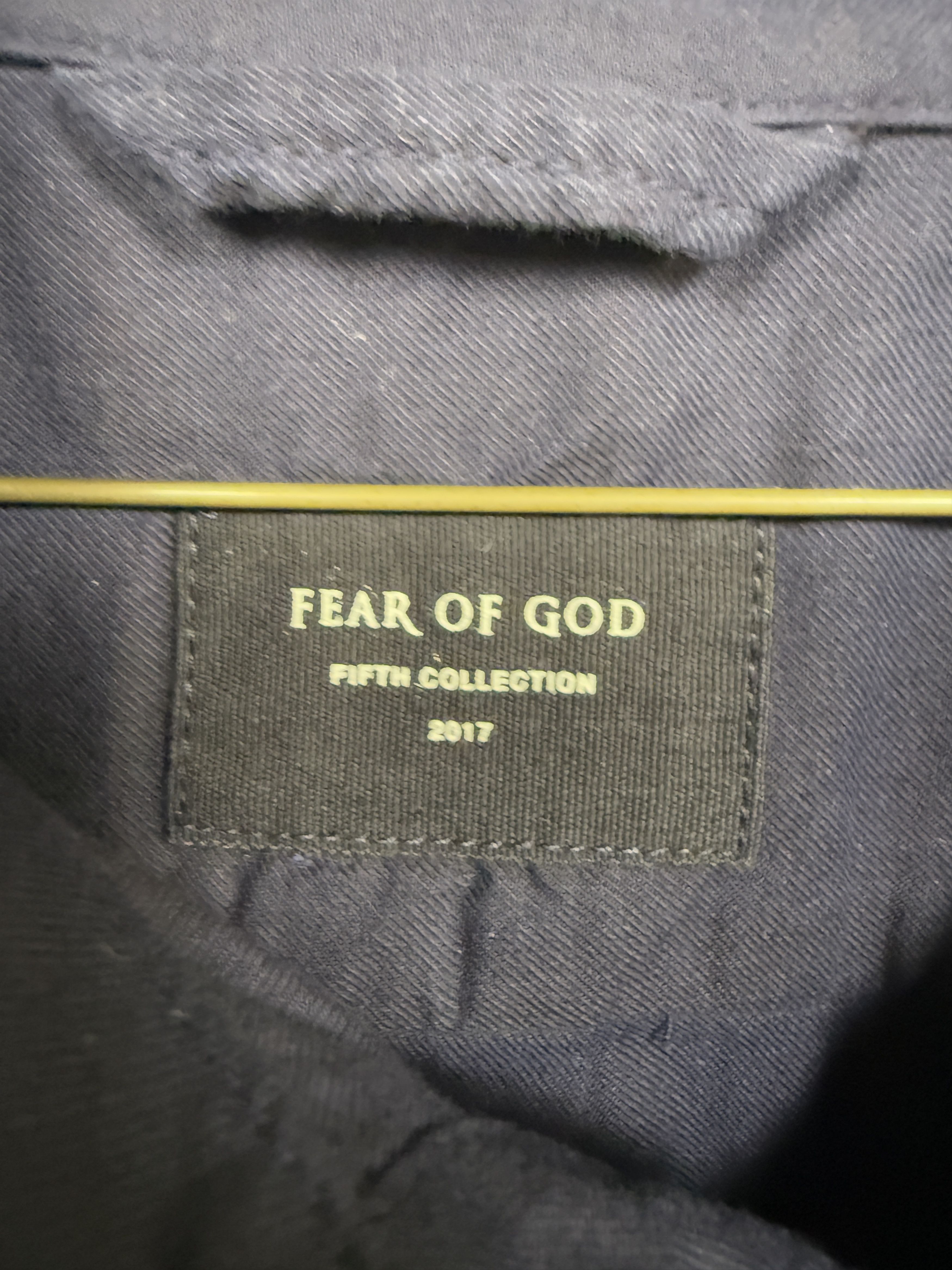 Fear of God Fear of God 5th Collection Navy Piped Overshirt Size US XL / EU 56 / 4 - 3 Thumbnail