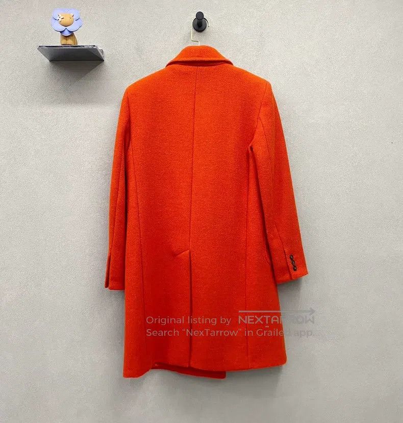 Max Mara Max Mara Orange Double-breasted Coat Size XXS / US 00 / IT 34 - 2 Thumbnail