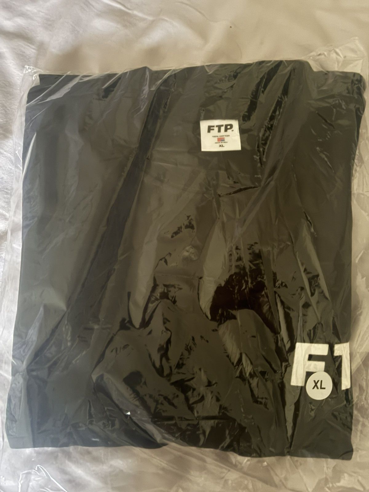 Fuck The Population Ftp flocked logo shirt Size US XL / EU 56 / 4 - 3 Thumbnail