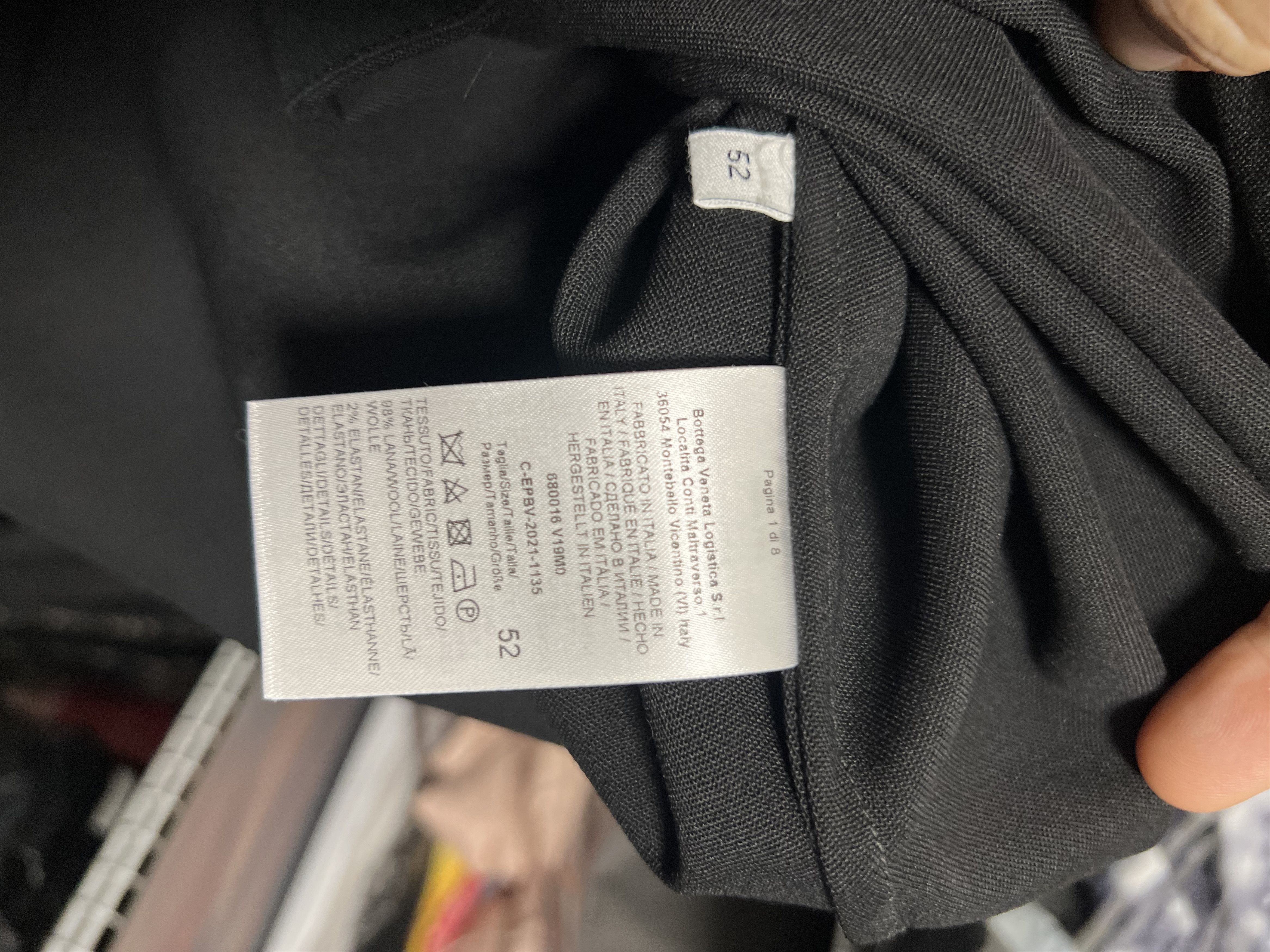 Bottega Veneta WOOL-GRAIN-DE-POUDRE MILITARY SHIRT WITH TRIANGLE DETAIL Size US XL / EU 56 / 4 - 9 Thumbnail