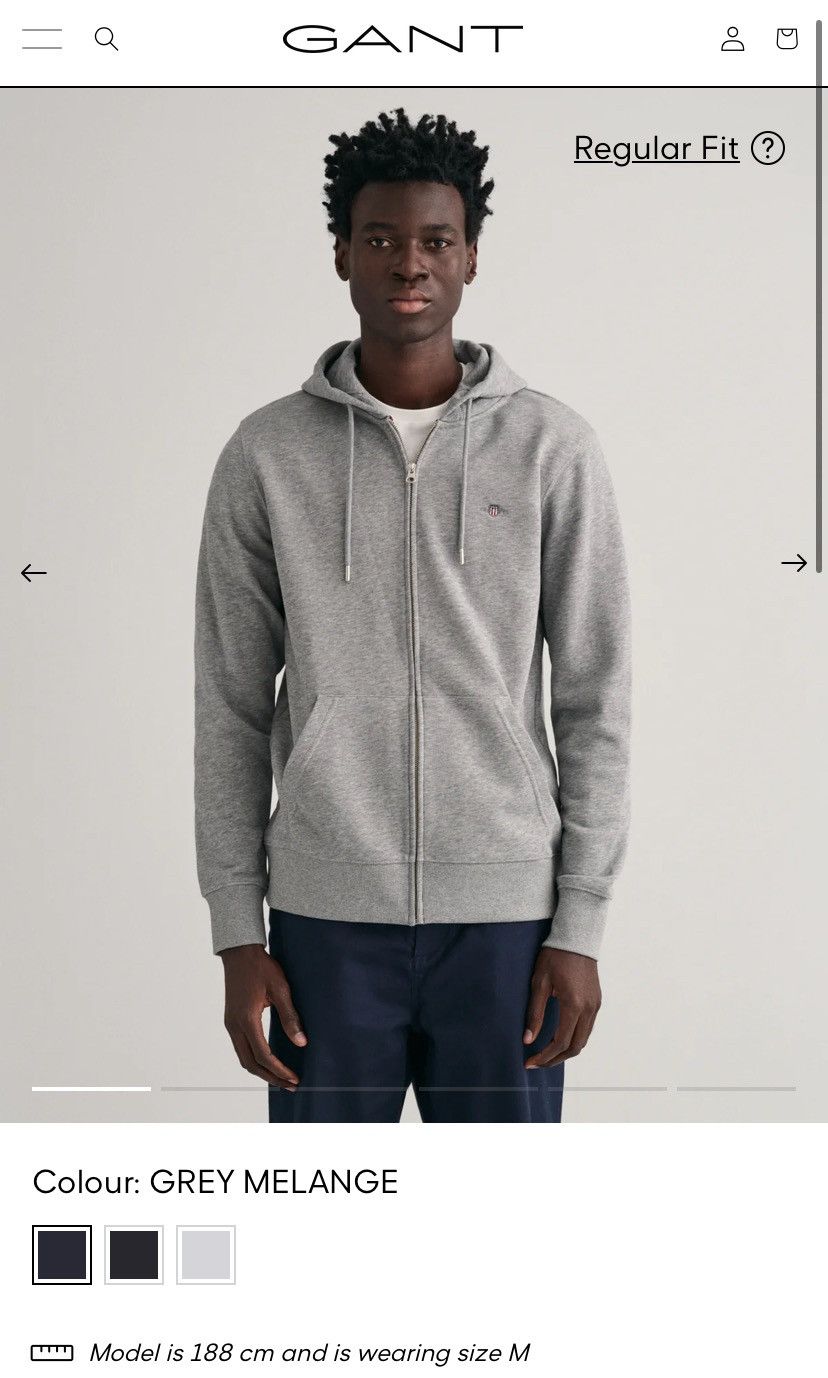 Gant Gant Shield zip hoodie Size US M / EU 48-50 / 2 - 6 Thumbnail