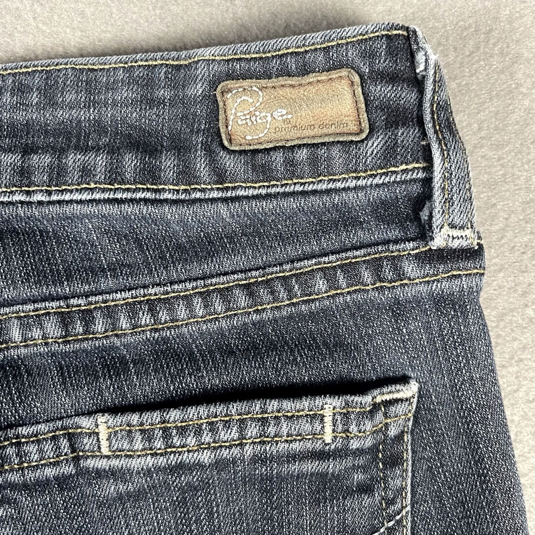 Paige Paige Skyline Jeans Women's Size 26 Blue Denim Low Rise Skinny 5-Pocket American Denim Jeans Size 26" / US 2 / IT 38 - 4 Thumbnail