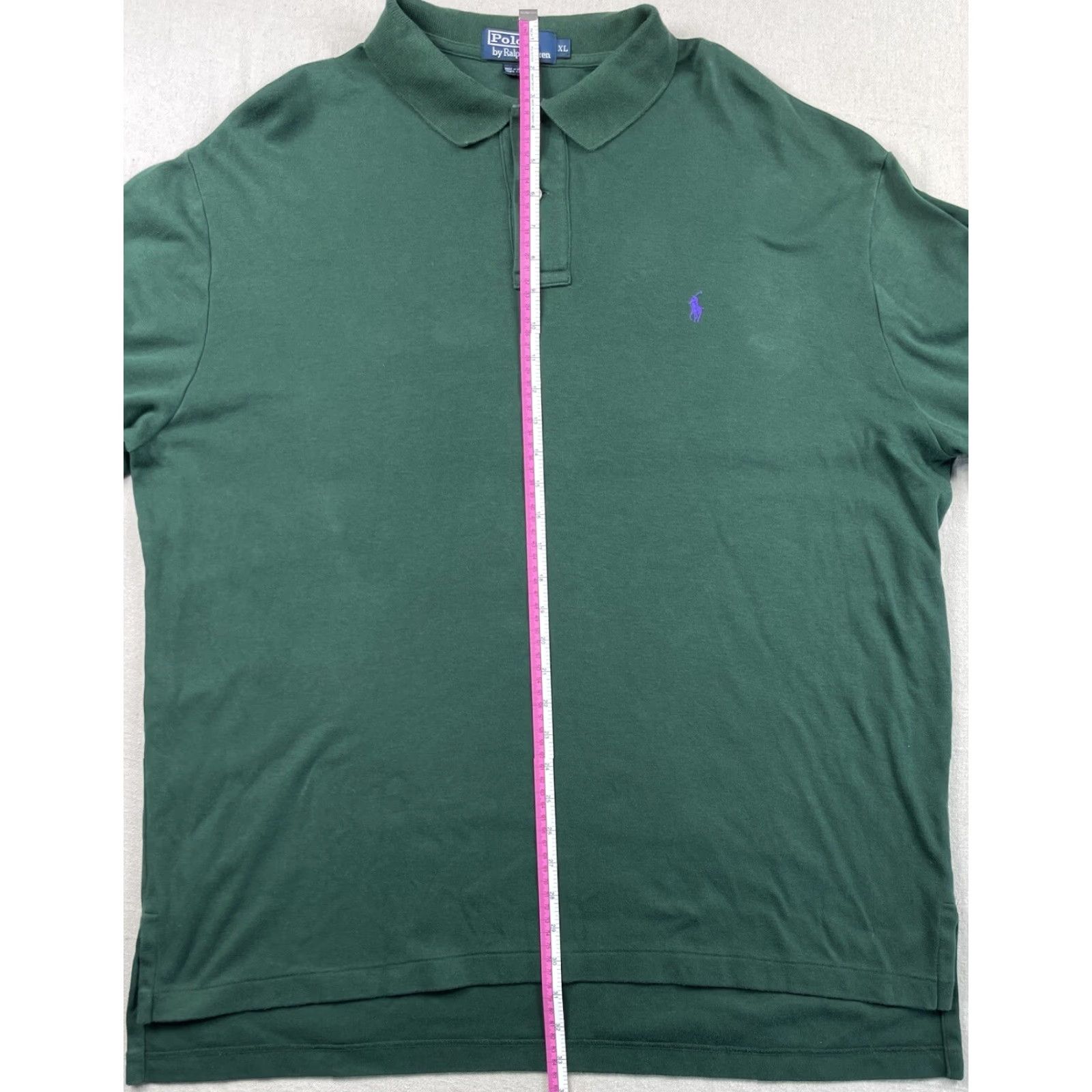 Polo Ralph Lauren VINTAGE Ralph Lauren Polo Green Shirt Mens XL Long Sleeve Rugby Pony Solid Golf Polo Shirt Size US XL / EU 56 / 4 - 5 Thumbnail