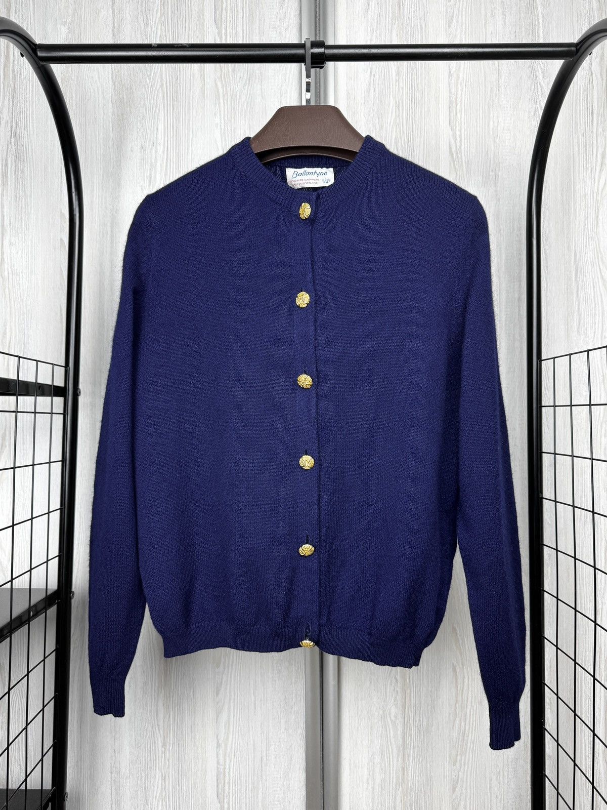 Ballantyne Ballantyne vintage made in Scotland pure cashmere cardigan Size L / US 10 / IT 46 - 2 Thumbnail