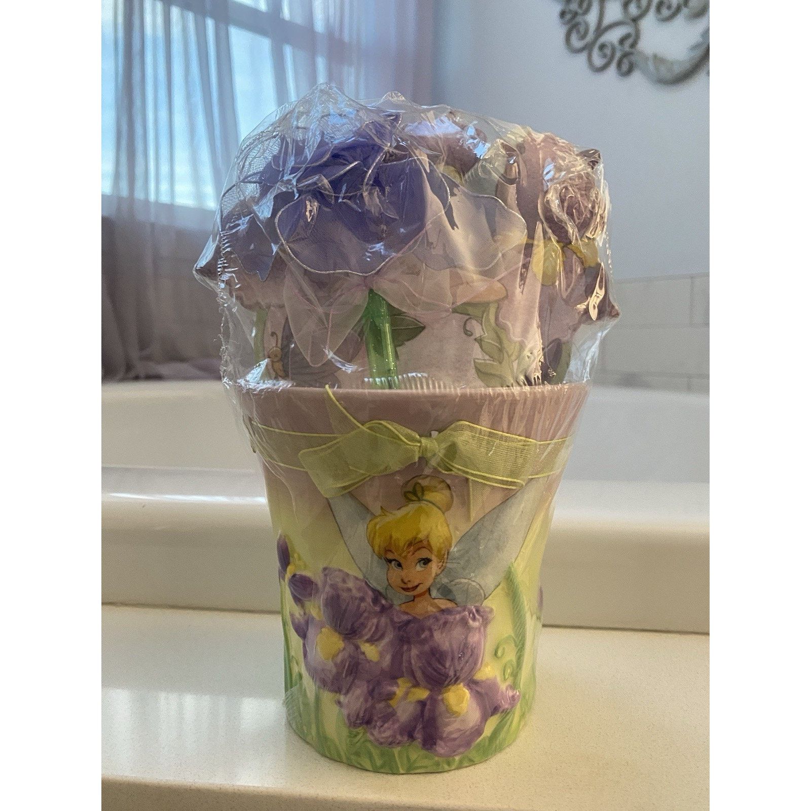 Disney Tinkerbell Flower Pot w/pen & pad Size ONE SIZE - 4 Thumbnail