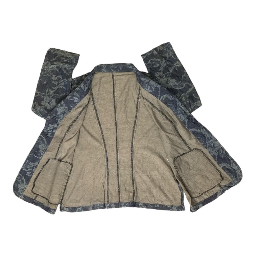 Vintage Vintage Floral Soft Denim Jackets Size M / US 6-8 / IT 42-44 - 3 Thumbnail