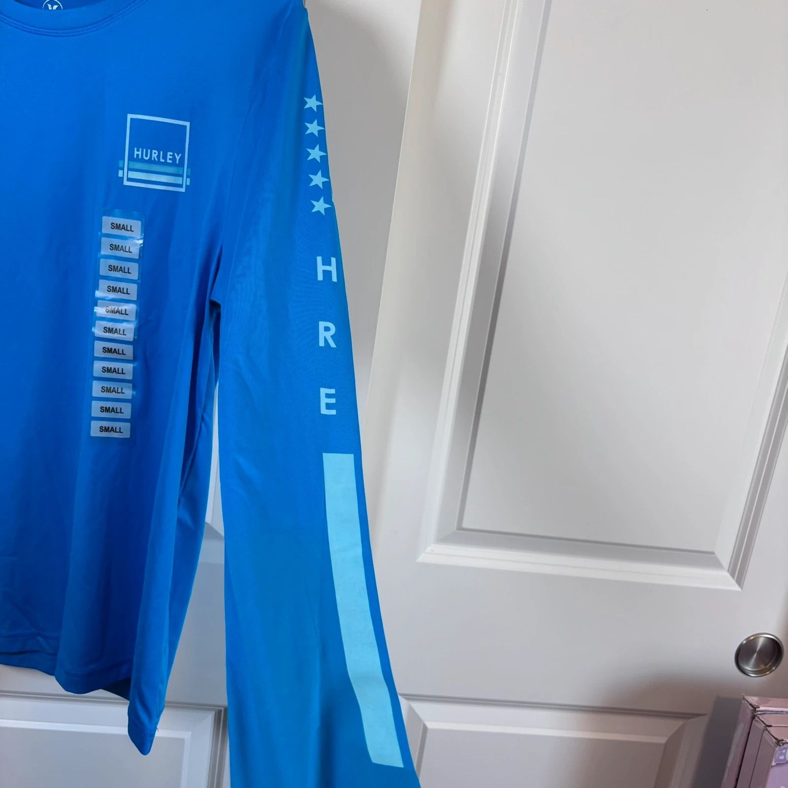 Hurley Hurley Men's Blue Heroic Long Sleeve Rash Guard Shirt Small Size US S / EU 44-46 / 1 - 4 Thumbnail