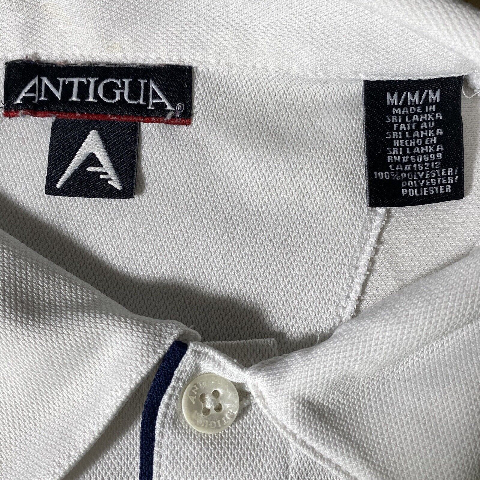 Antigua Buffalo Sabres Medium White Polo NHL Hockey Shirt Antigua Size US M / EU 48-50 / 2 - 9 Thumbnail
