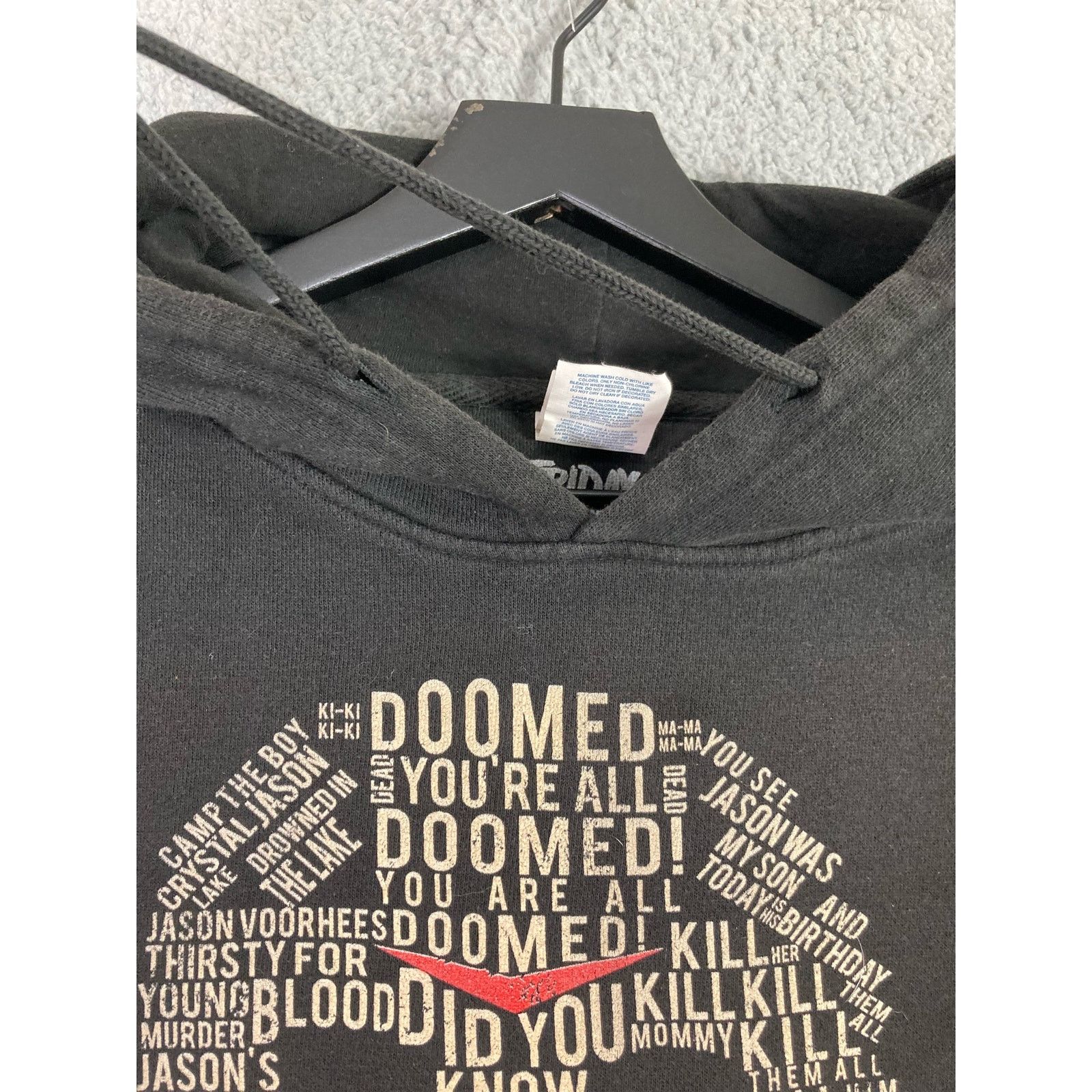 Other Friday the 13th Hoodie Women's M Black Horror Movie Graphic Size M / US 6-8 / IT 42-44 - 6 Thumbnail