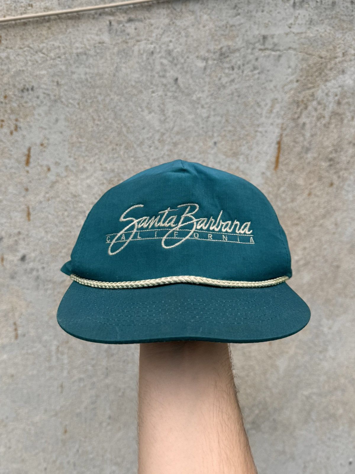 Vintage Vintage "Santa Barbara" California Hat 90s Faded Washed Cap Size ONE SIZE - 8 Thumbnail