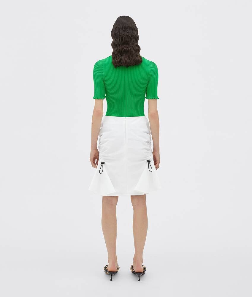 Bottega Veneta o1loc1c0824 707746 Skirt in White Size 27" / US 4 / IT 40 - 3 Thumbnail