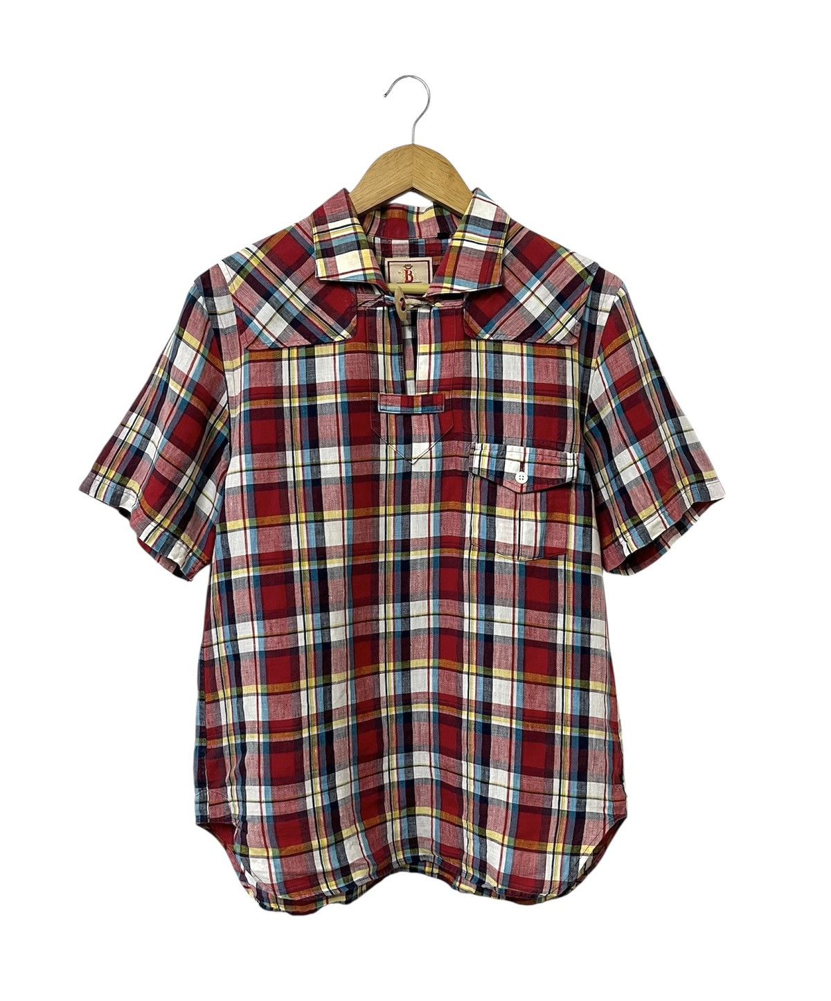Baracuta VINTAGE BARACUTA MADRAS CHECK PATTERN HEMP SAIL SHIRT Size US L / EU 52-54 / 3 - 1 Thumbnail
