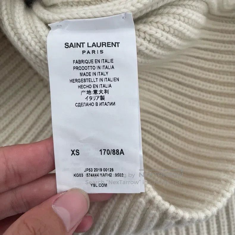 Saint Laurent Paris Saint Laurent Paris Blended Knit Sweater Size XS / US 0-2 / IT 36-38 - 4 Thumbnail