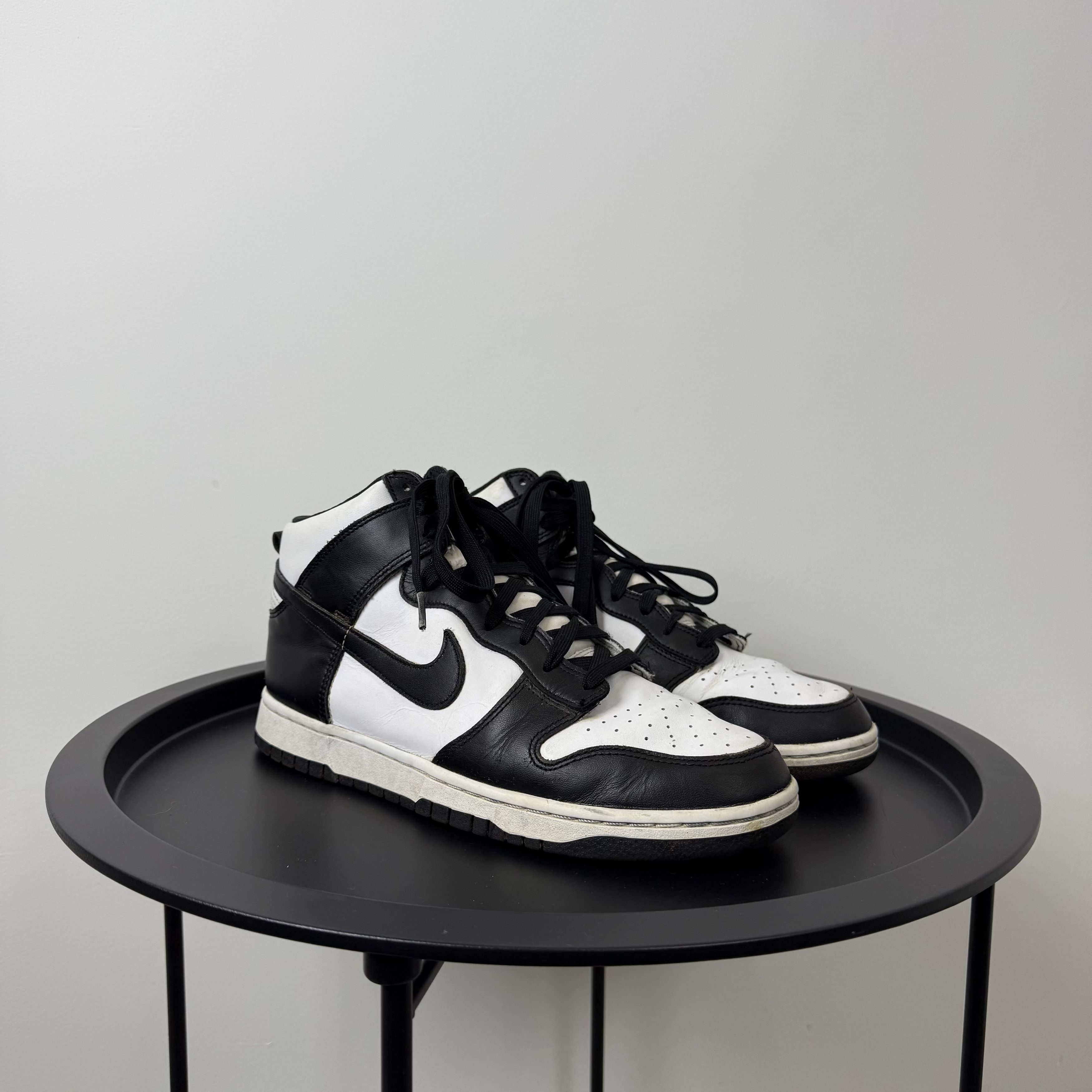 Nike Nike Dunk High Black/White Hi-Top Sneakers Size US 10 / EU 43 - 3 Thumbnail