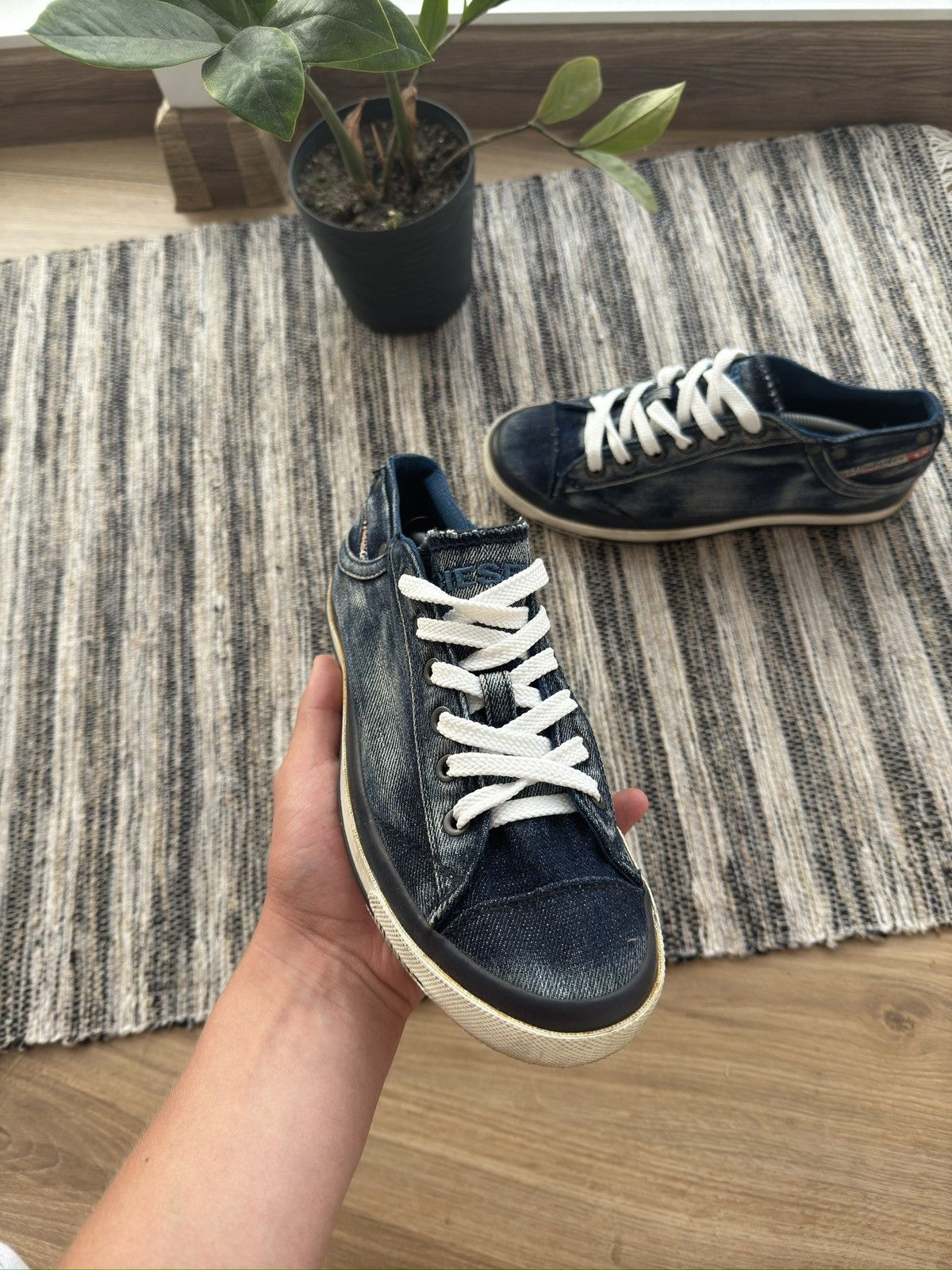 Diesel Vintage Diesel Y2K denim jeans sneakers shoes Size US 6 / EU 39 - 4 Thumbnail