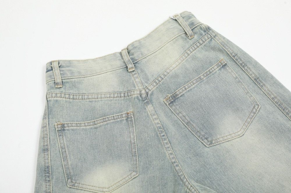 Jean Punk vintage washed distressed raw edge jeans Size US 32 / EU 48 - 4 Thumbnail