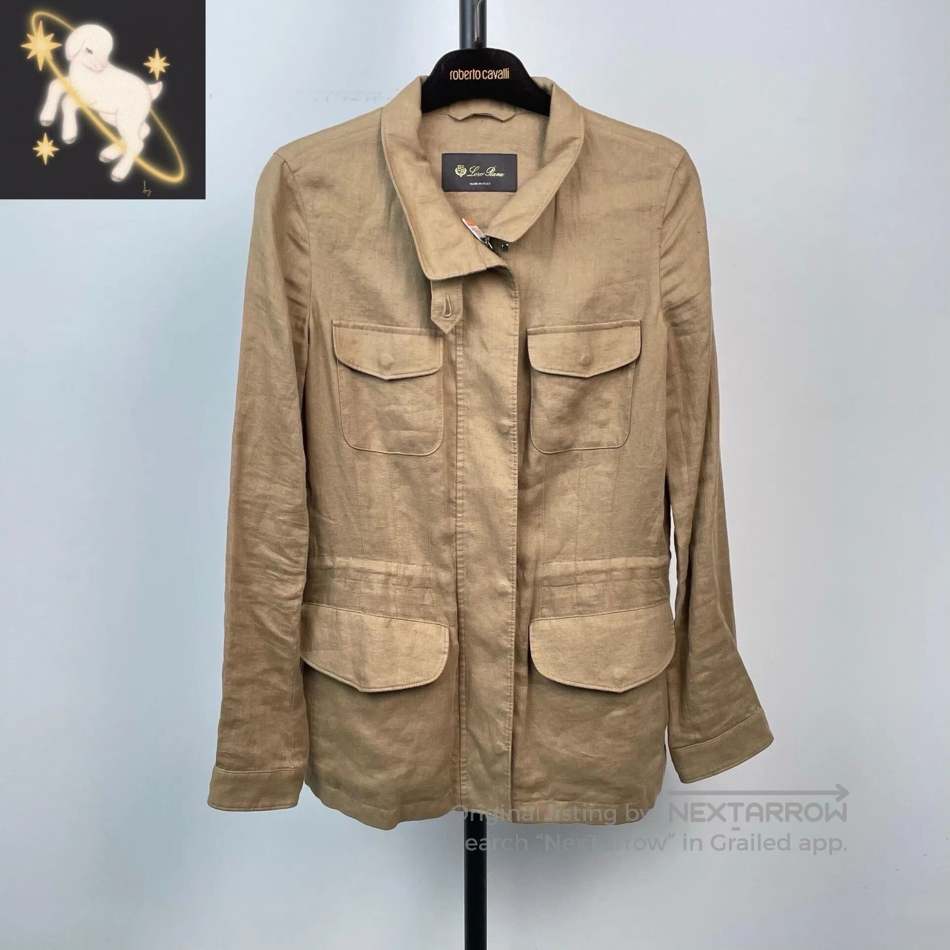 Loro Piana LORO PIANA Linen Zipper Jacket| Size XS / US 0-2 / IT 36-38 - 1 Thumbnail