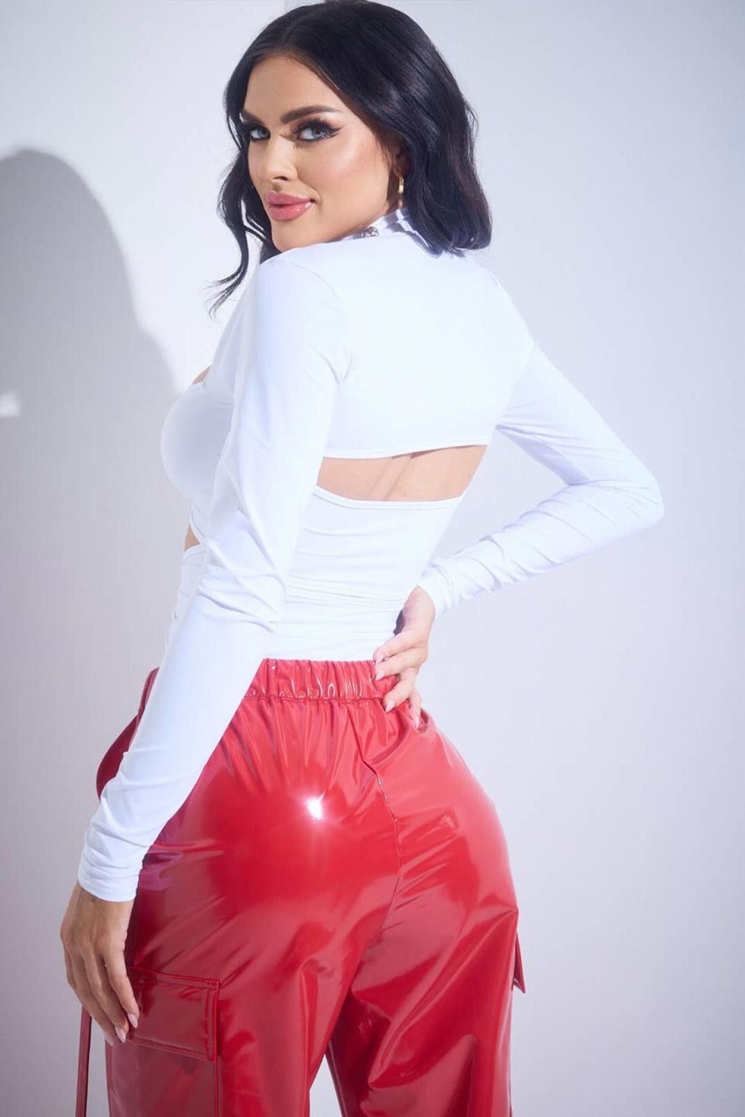 Other Bodysuit with Choker on the Neck with Rhinestones by WFFS Size S / US 4 / IT 40 - 3 Thumbnail