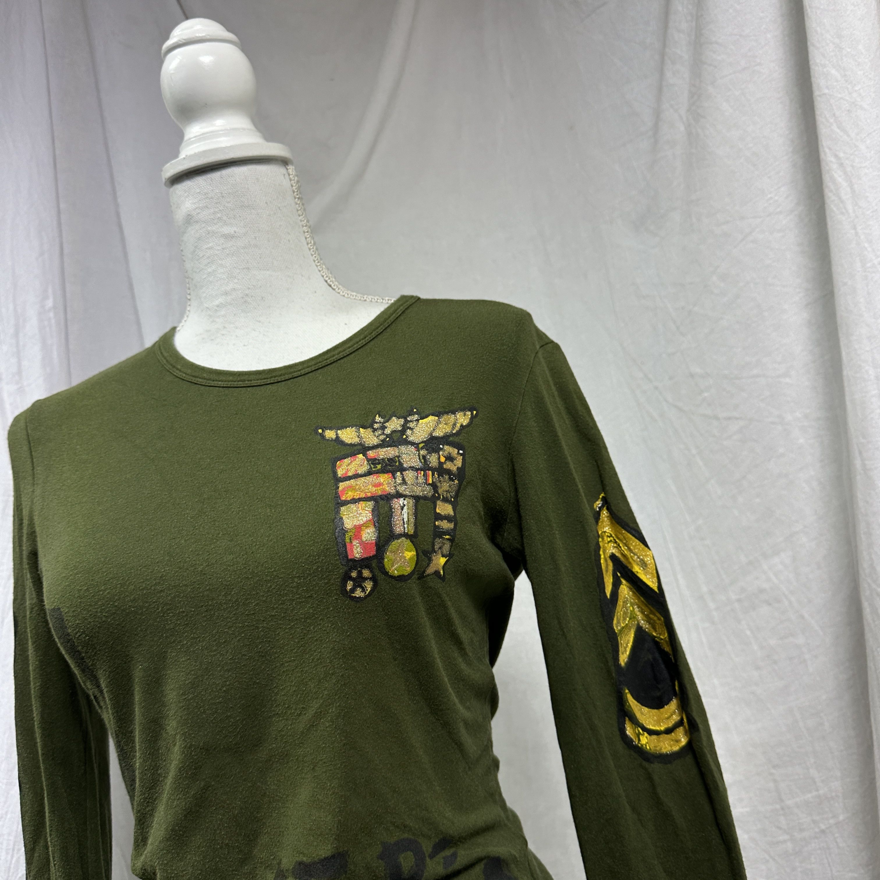Miss Sixty Vintage Gorpcore Designer Miss Sixty Military Longsleeve 00s Size M / US 6-8 / IT 42-44 - 3 Thumbnail