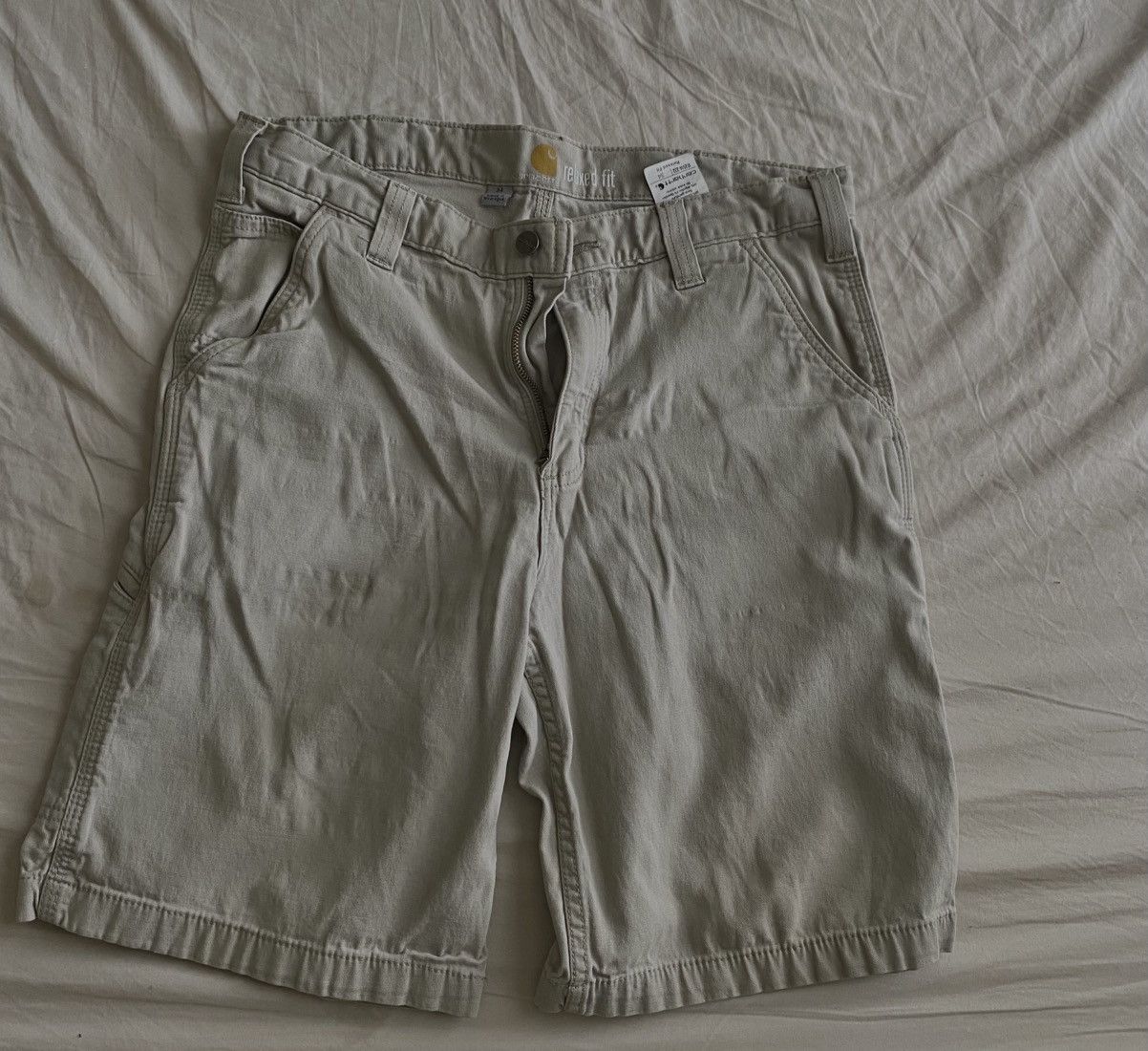 Carhartt × Designer Carhartt khaki Work Shorts - Men's Size 34 Size US 34 / EU 50 - 1 Thumbnail