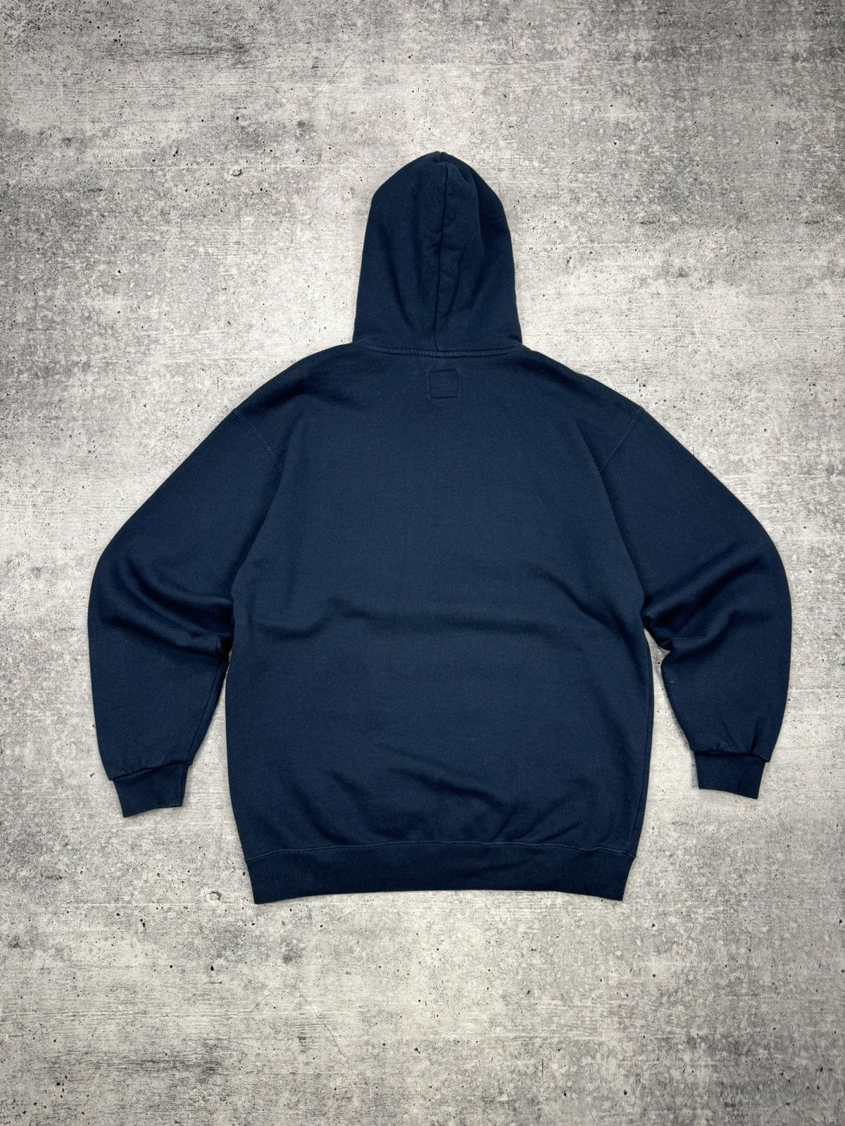 Nike × Vintage Vintage Nike 90’s Y2K Style Swoosh Logo Drill Knit Hoodie Size US L / EU 52-54 / 3 - 14 Thumbnail