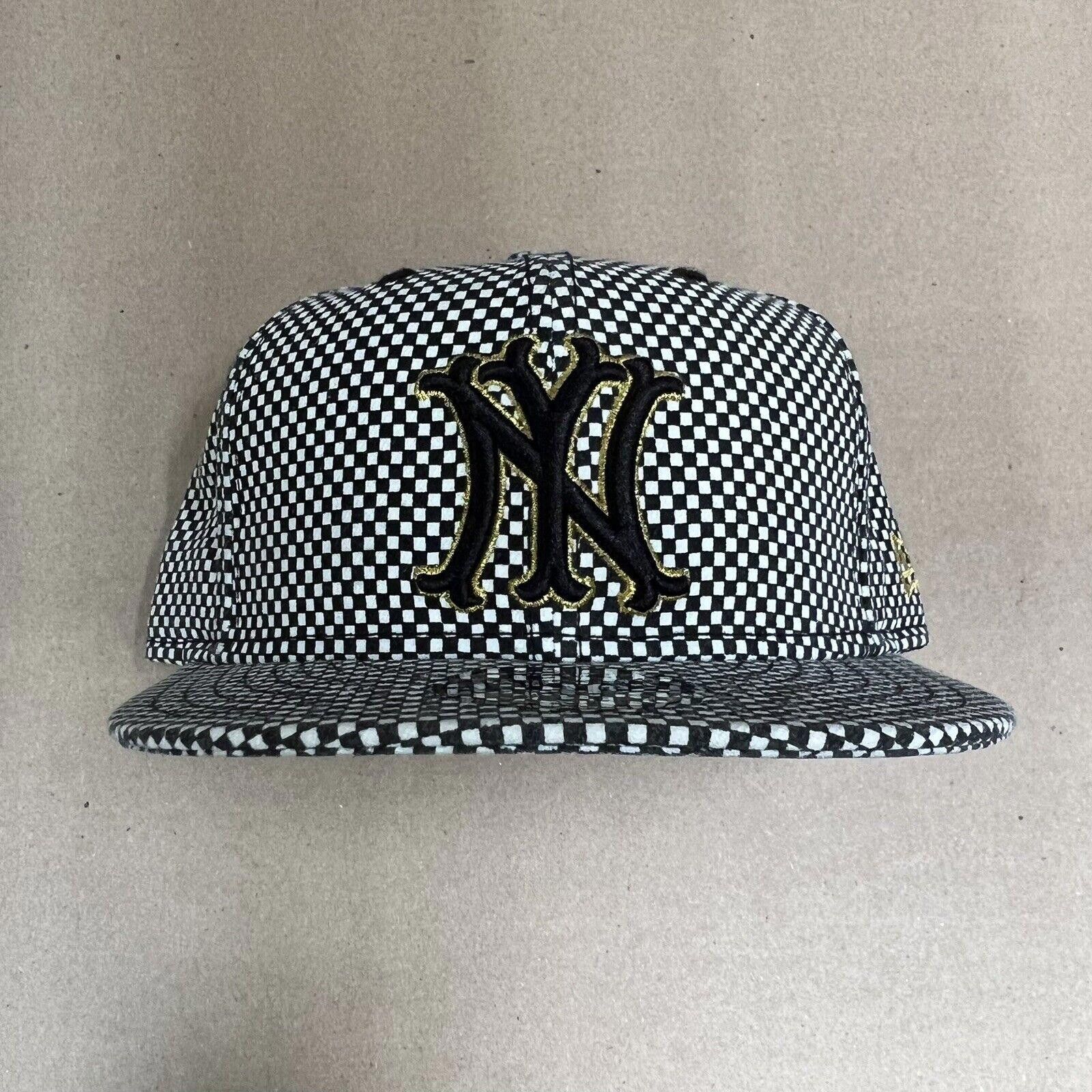 New Era 2004 Supreme New Era Checkered Cap Hat New York Yankees Size ONE SIZE - 1 Thumbnail