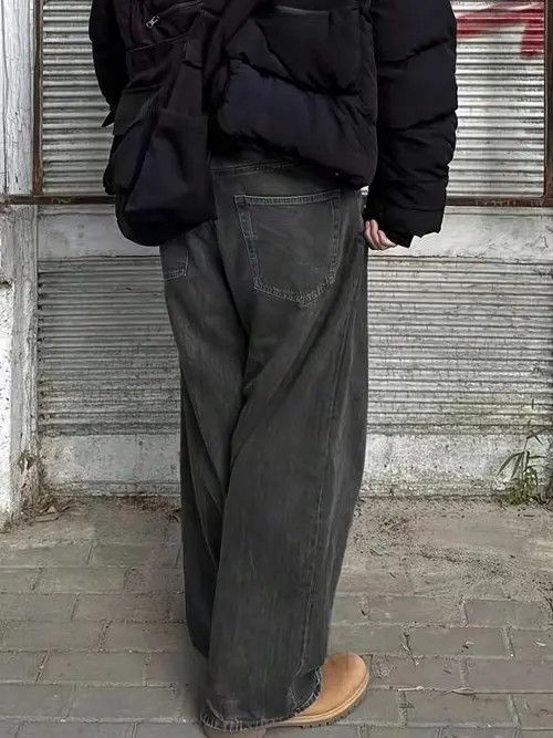 Jean × Vintage Retro Y2k Denim Jeans Vintage Loose fit Size US 30 / EU 46 - 3 Thumbnail