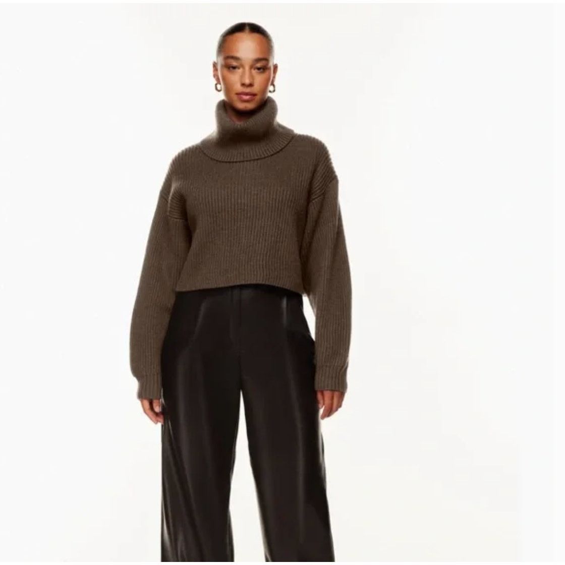 Aritzia NWOT ARITZIA BABATON Guell Sweater - Cocoa XXS Size XXS / US 00 / IT 34 - 1 Thumbnail