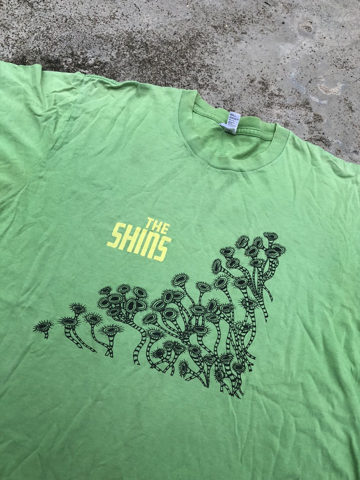 Band Tees × Vintage THE SHINS BAND GREEN FADED TEE Size US M / EU 48-50 / 2 - 2 Thumbnail