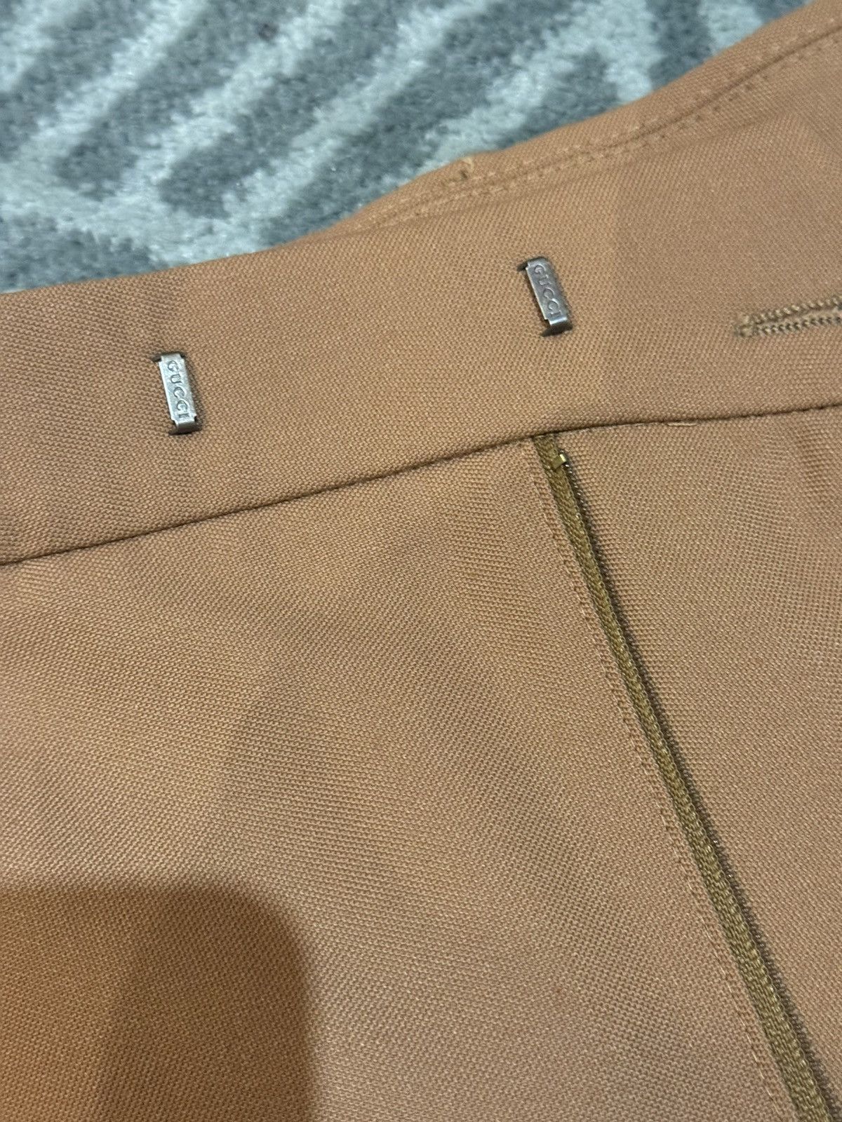 Gucci Gucci Brown Wool Bootcut Flared Pants Size 36 Size US 30 / EU 46 - 7 Thumbnail