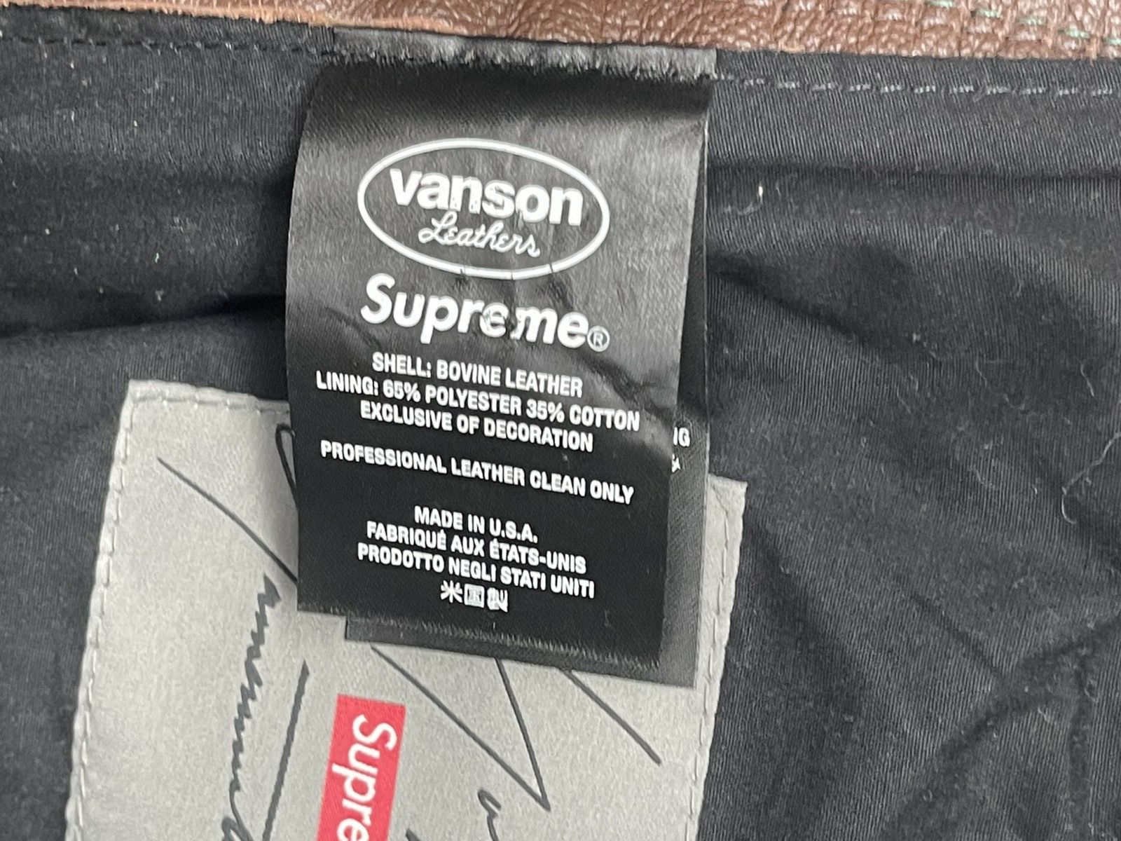 Supreme × Yohji Yamamoto Vanson Leather Pants Size US 30 / EU 46 - 10 Thumbnail