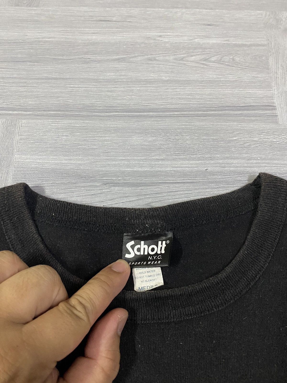 Schott Schott Bros NYC N13 Sportwear Chainstitch Embroidery T-Shirt Size US M / EU 48-50 / 2 - 15 Thumbnail
