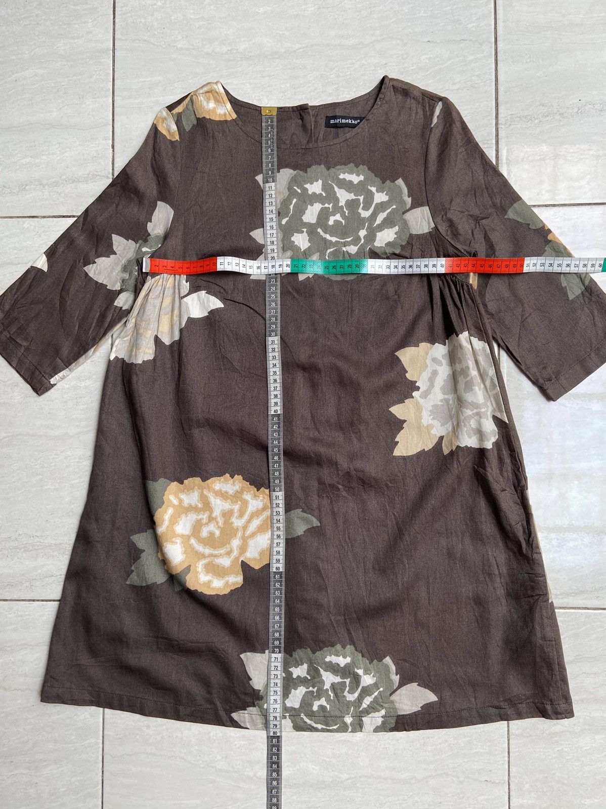 Marimekko MARIMEKKO Brown Dress Size XS / US 0-2 / IT 36-38 - 7 Thumbnail