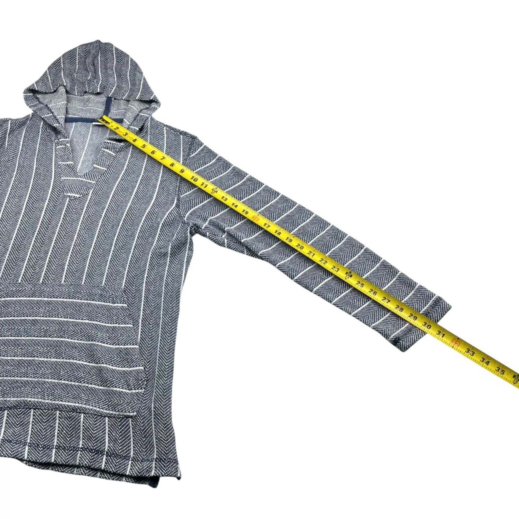 Onia Onia Hoodie Pullover Beach Hoodie Medium Navy/White Stripe Mens Size M / US 6-8 / IT 42-44 - 7 Thumbnail