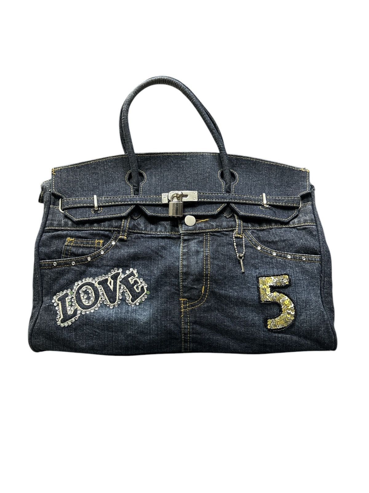 Handmade VINTAGE DENIM HANDMADE HANDBAG Size ONE SIZE - 1 Thumbnail